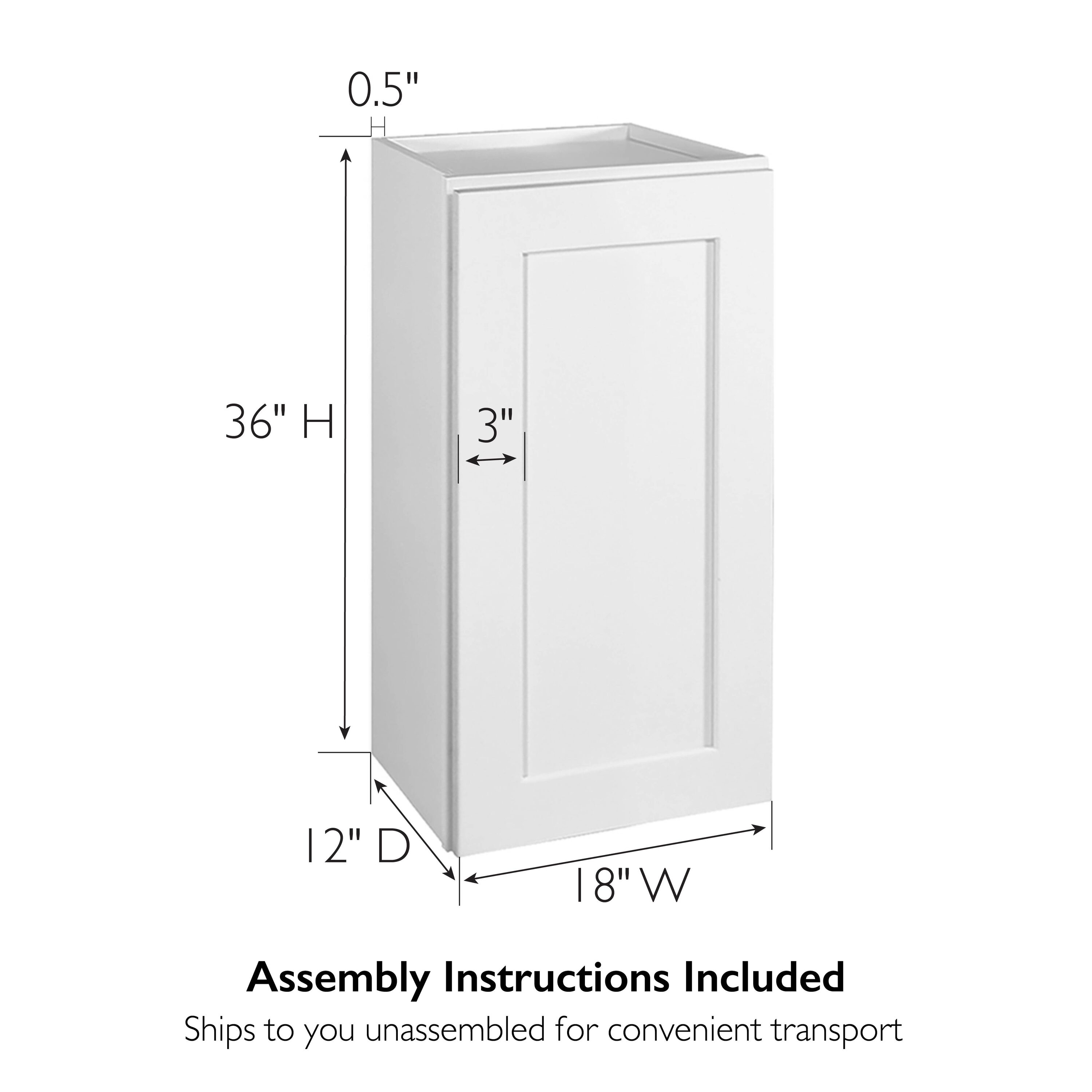 Design House Brookings Plywood Assembled Shaker 15x30x12 in. 1