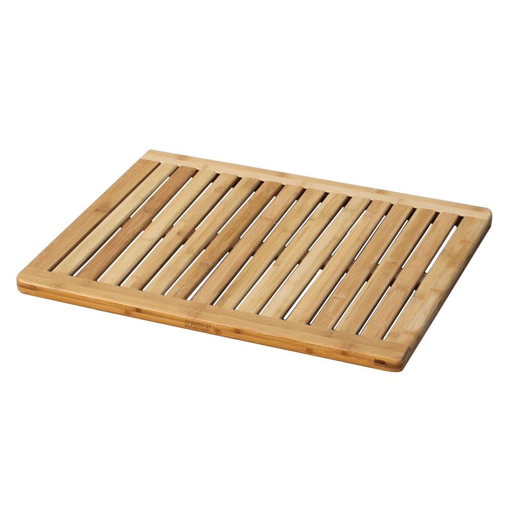 Bamboo Bathroom Mat, Wooden Shower Mat