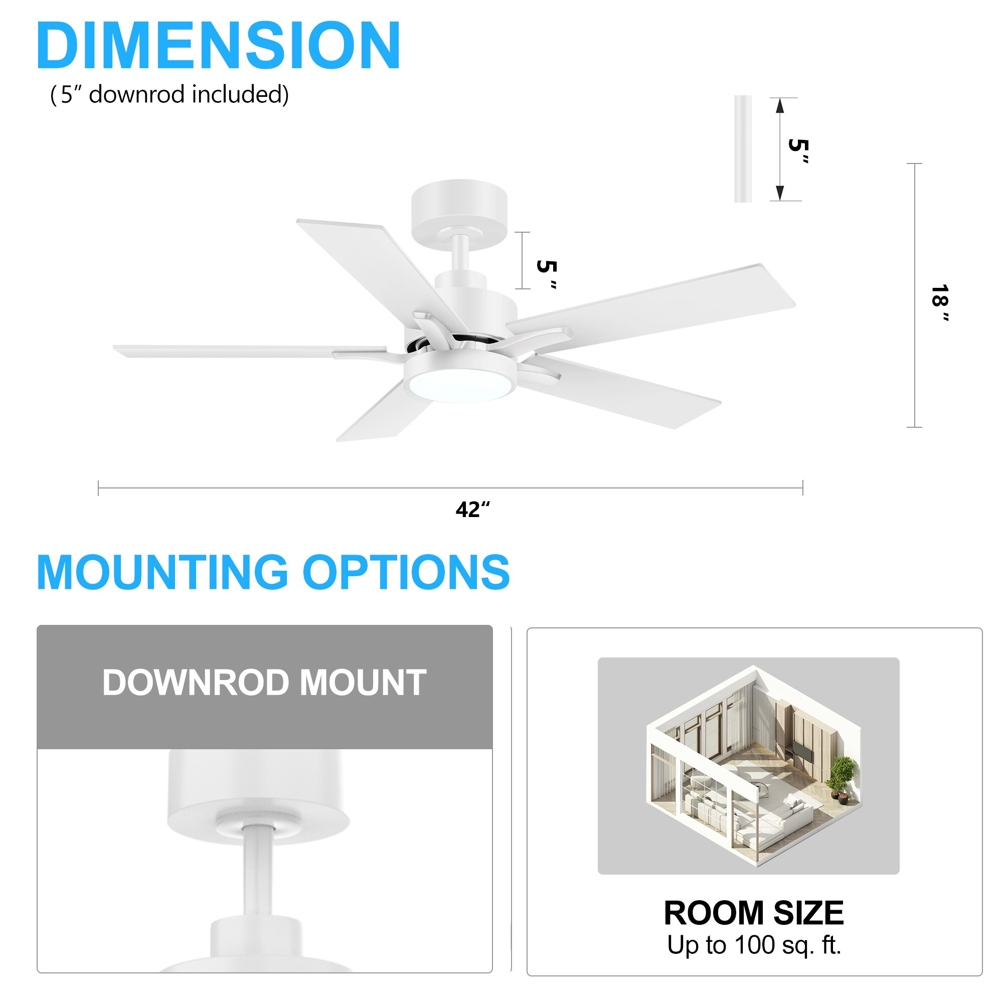 Breezary 33034-WH Ceiling-Fans - View #9
