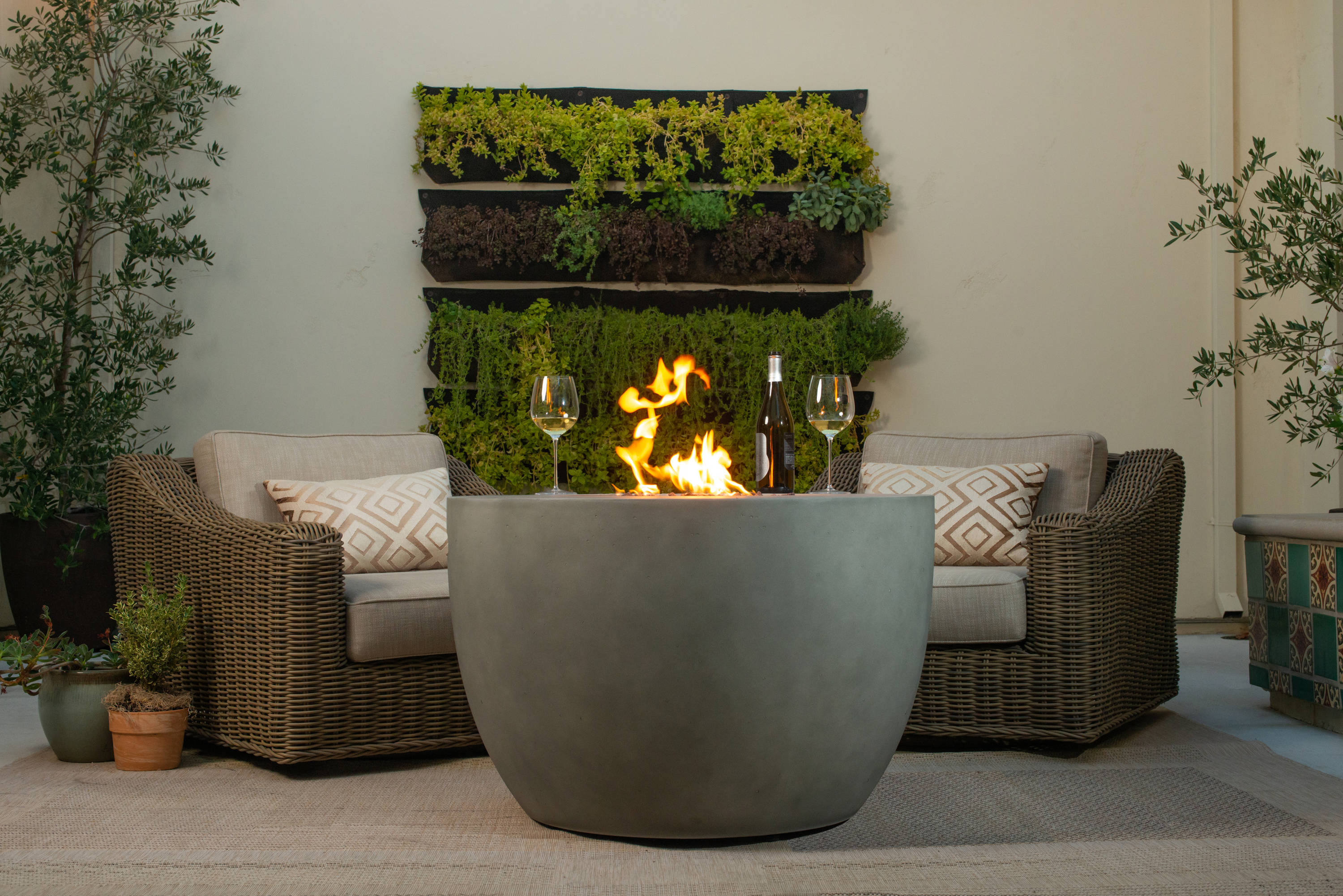 allen roth concrete fire pit