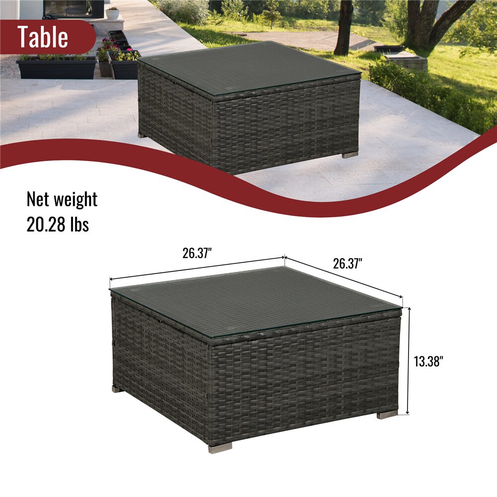 Afoxsos LWMX119 Patio-Conversation-Sets - View #6