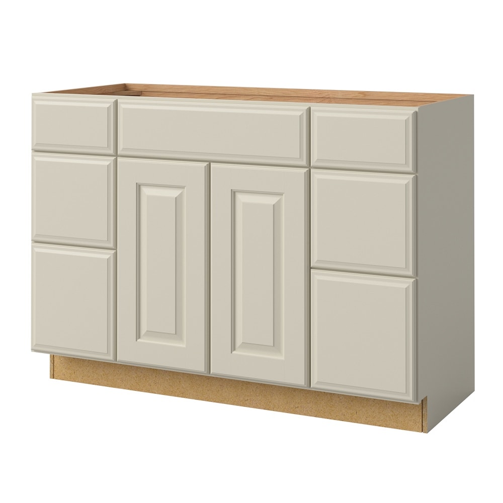 allen + roth 56399PH Pattingham 48-in Harbor Bathroom Vanity Base Cabinet without Top