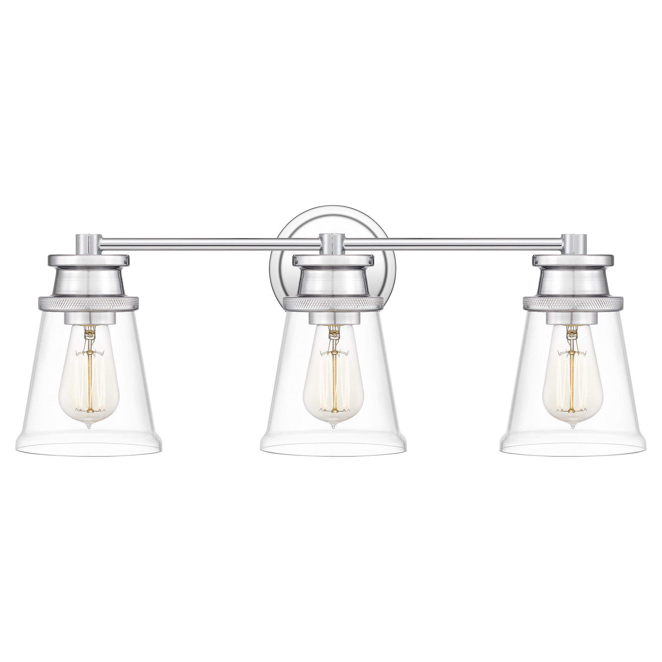 Quoizel HAV8624C Haverfield 24-in 3 -Light Polished Chrome Transitional Vanity light