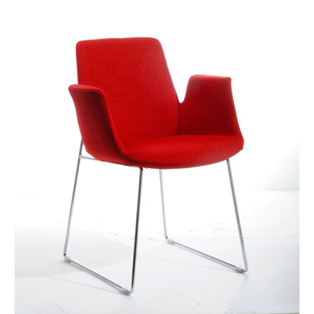 HomeRoots 283964 Valerie Contemporary/Modern Polyester/Polyester Blend Dining Side Chair (Metal Frame)