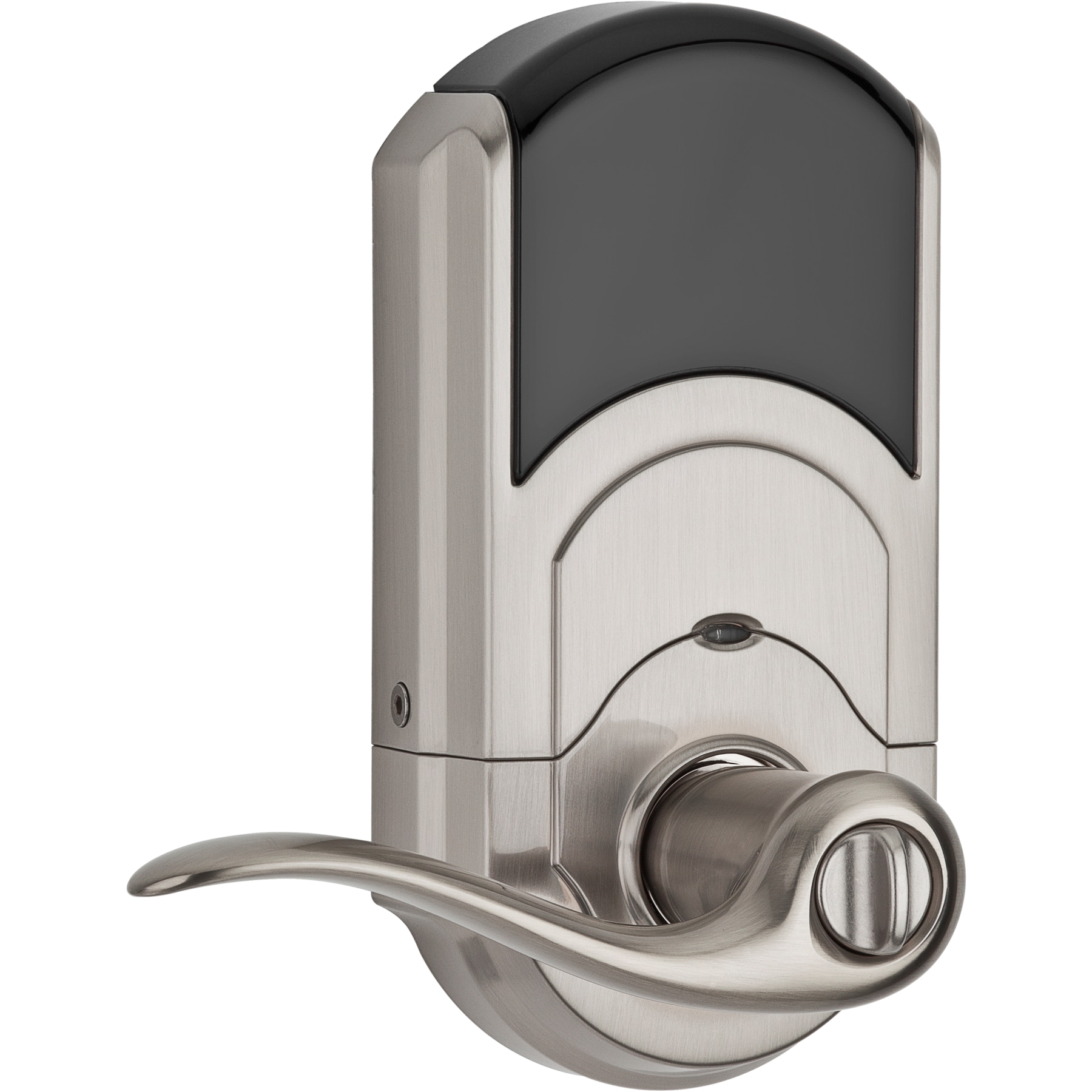Kwikset 912 SmartCode Satin Nickel Single Cylinder Smartkey Electronic  Handle Smart Lock with Lighted Keypad in the Electronic Door Locks  department at
