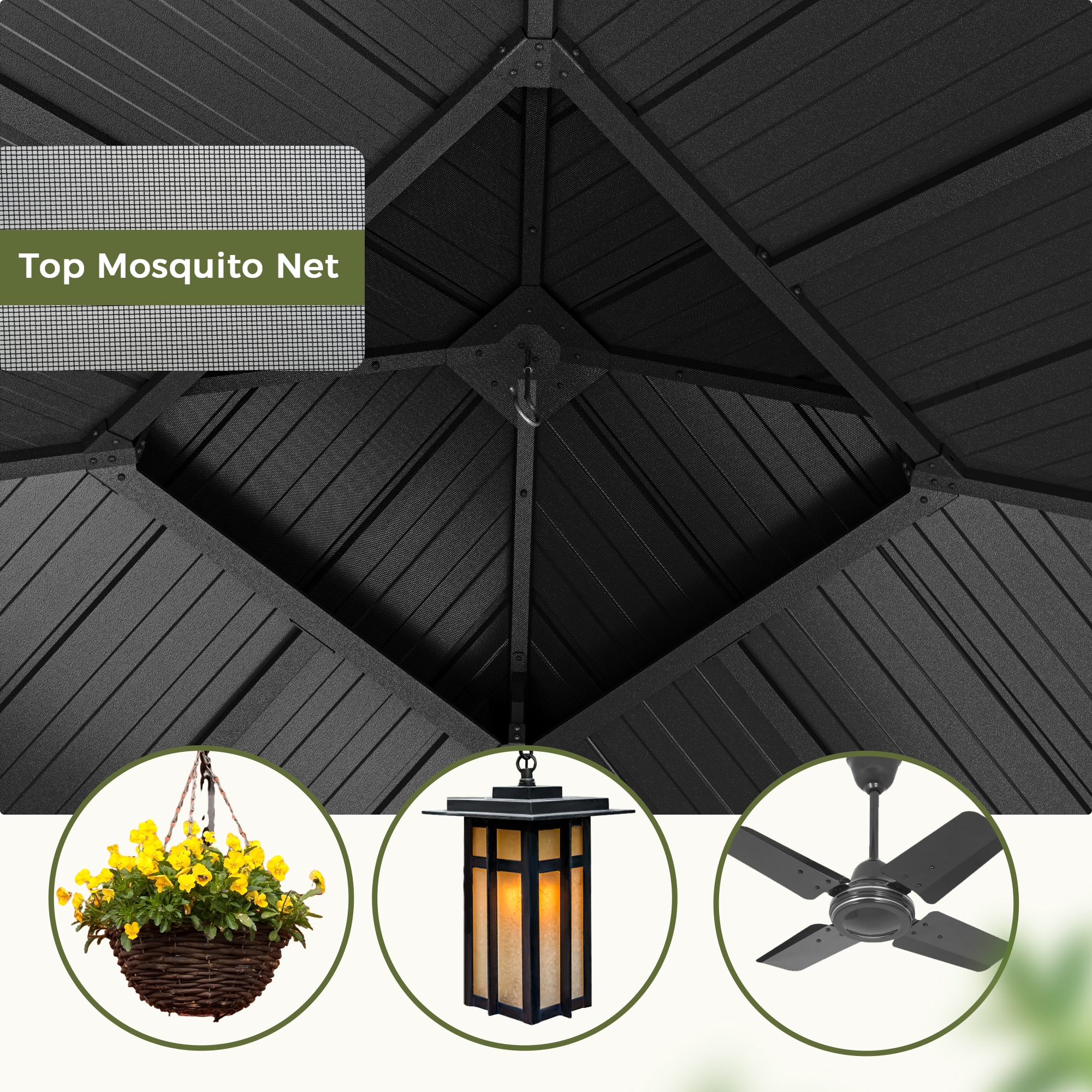  EL-ZPTPSJ-1212-H-WL3 Wood-Resin-Gazebos - View #4