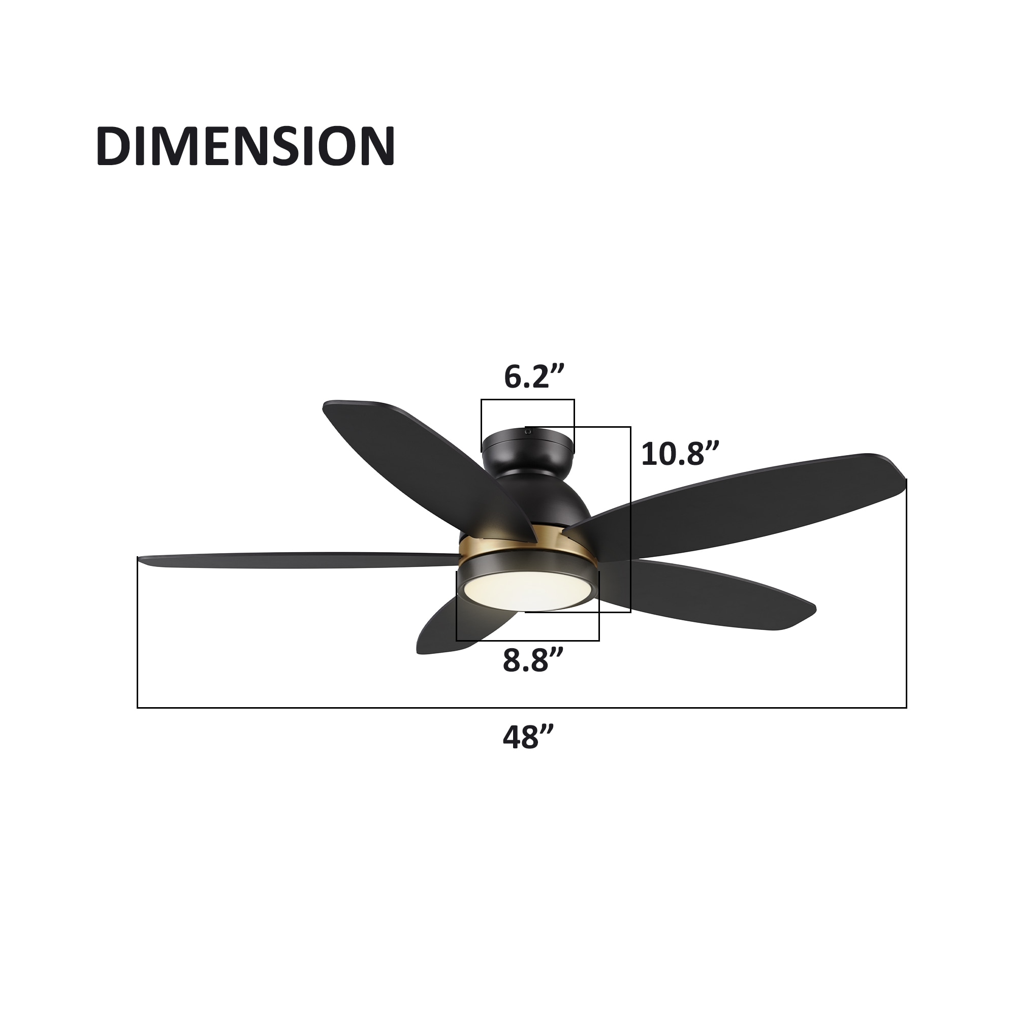 CARRO USA LS485Q5-L12-B2-1-FM Ceiling-Fans - View #5