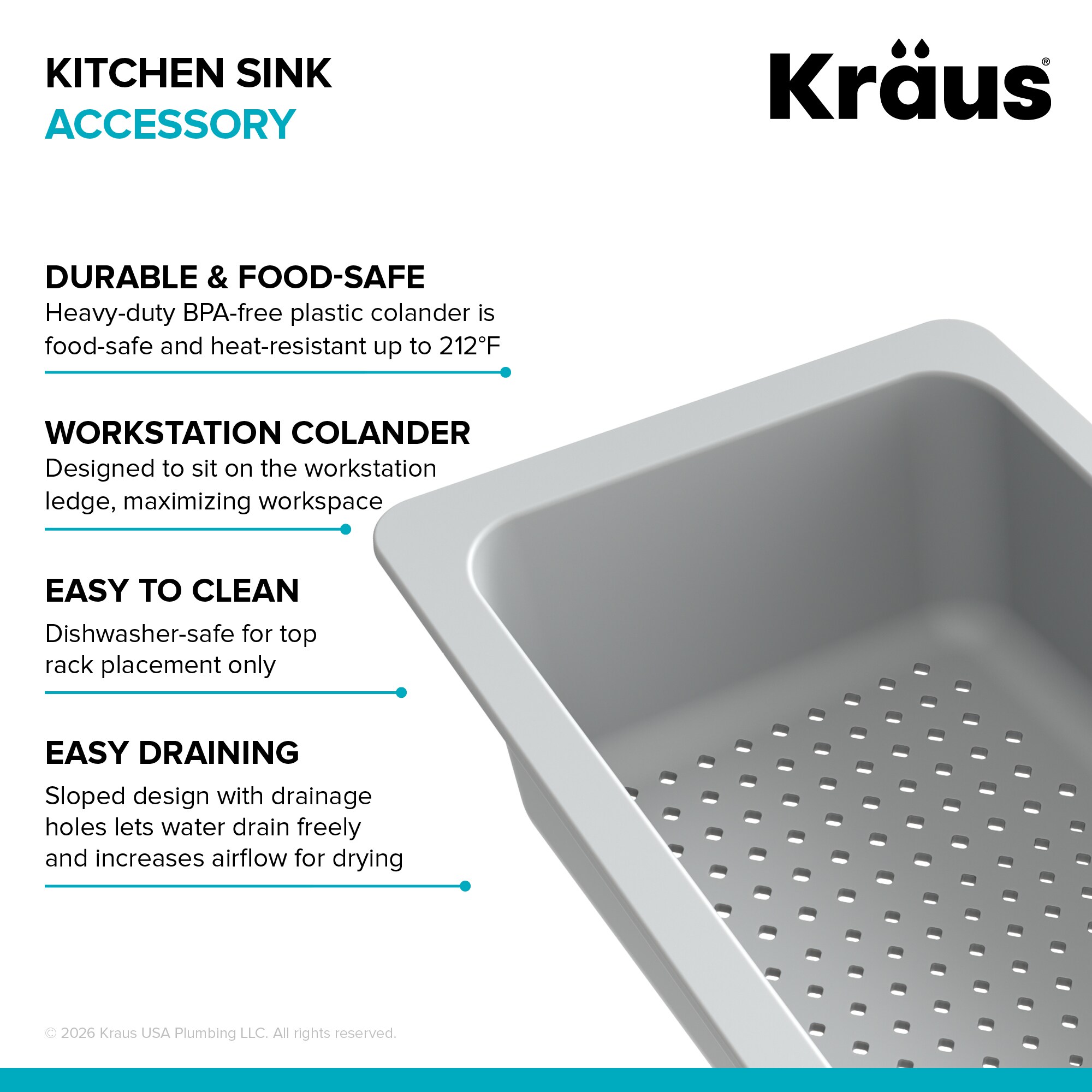 Kraus CS-11LG colanders - View #7
