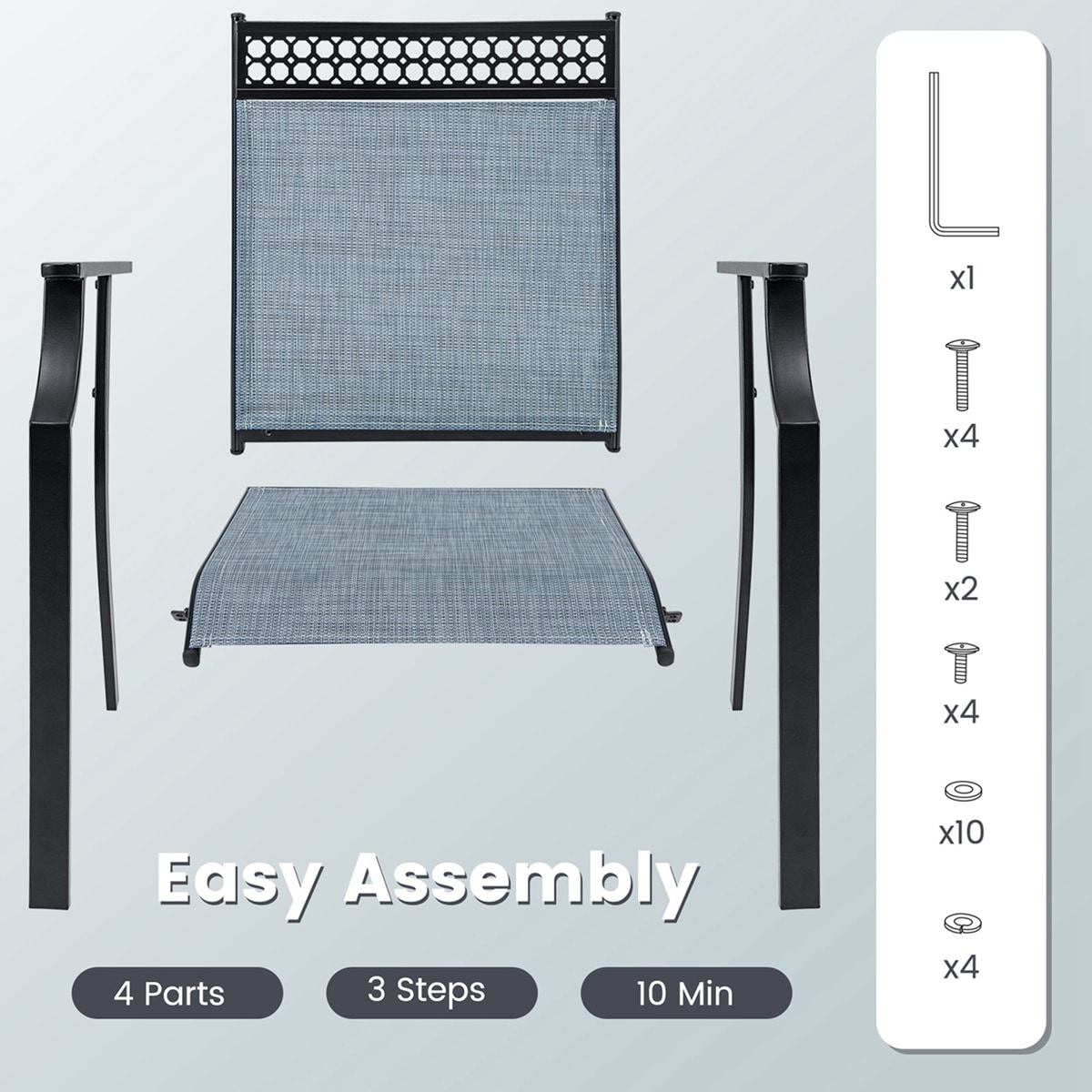 Costway NP11362BL-2 Patio-Chairs - View #8