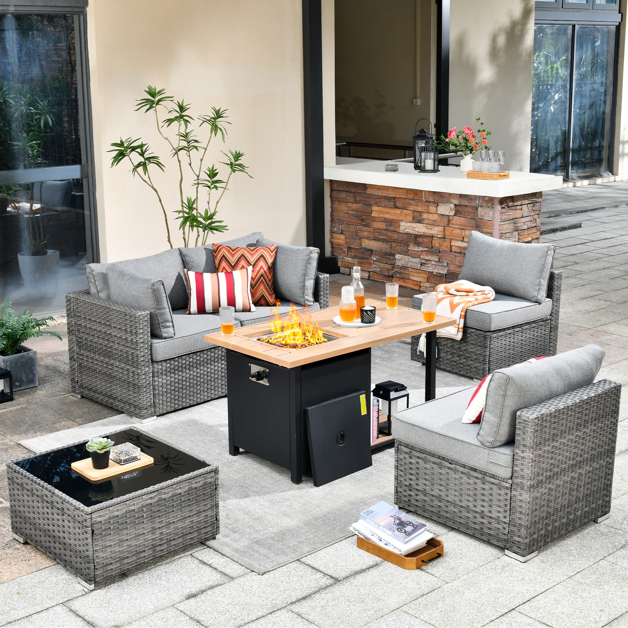 XIZZI XIHOPS2053-DFP Patio-Conversation-Sets - View #2