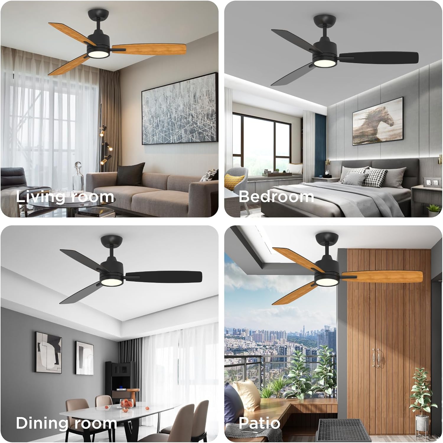 TALOYA TLY52-BK-3D-S3 Ceiling-Fans - View #7