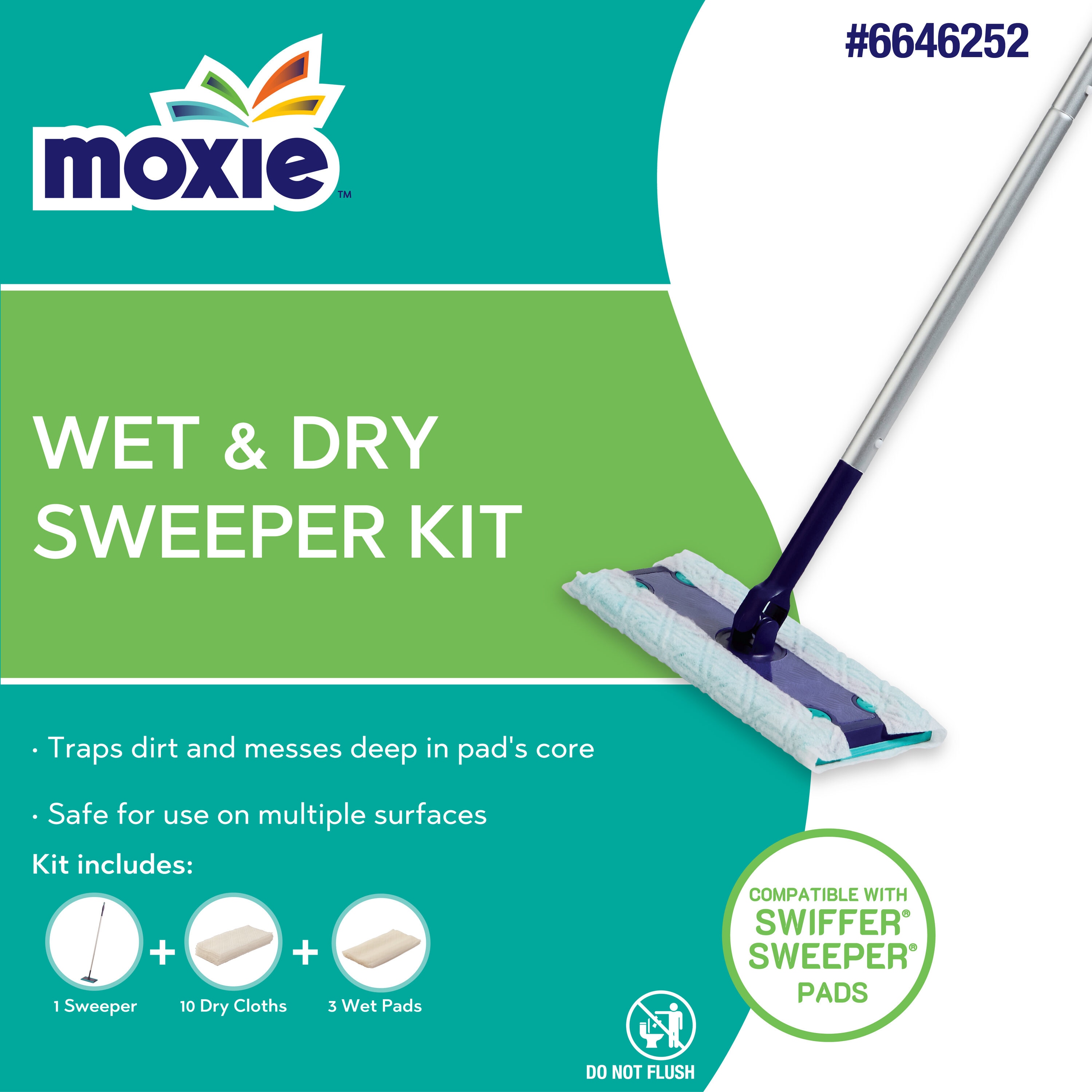MOXIE Fresh Scent Pad Floor Cleaner 1 -Count in the Dust Mops