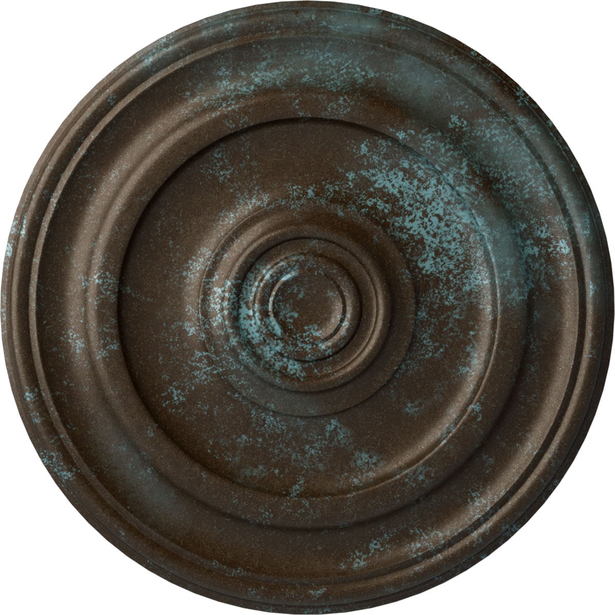 Ekena Millwork CM24KPBBS Kepler Traditional 23.625-in W x 23.625-in L Bronze Blue Patina Polyurethane Ceiling Medallion