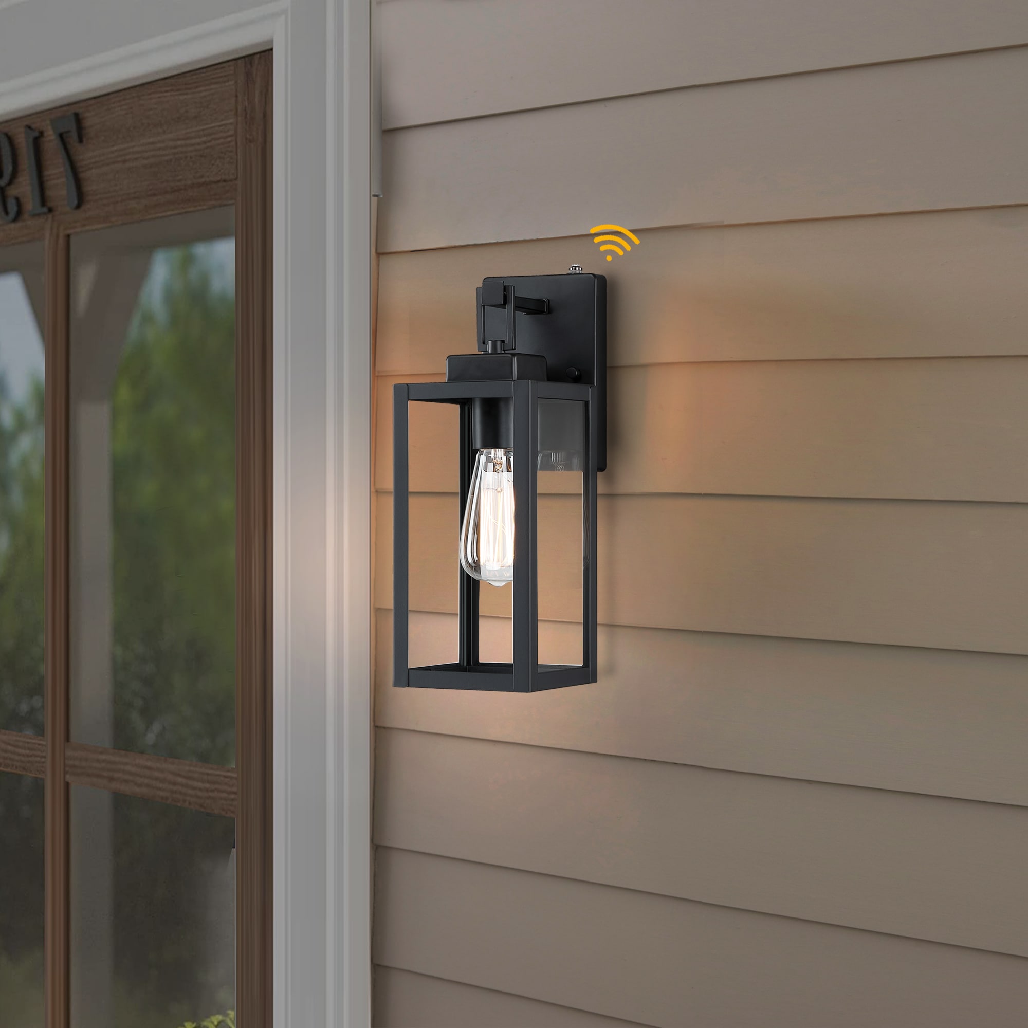 Hukoro 1-Light 14-in Matte Black Outdoor Wall Light in the Outdoor