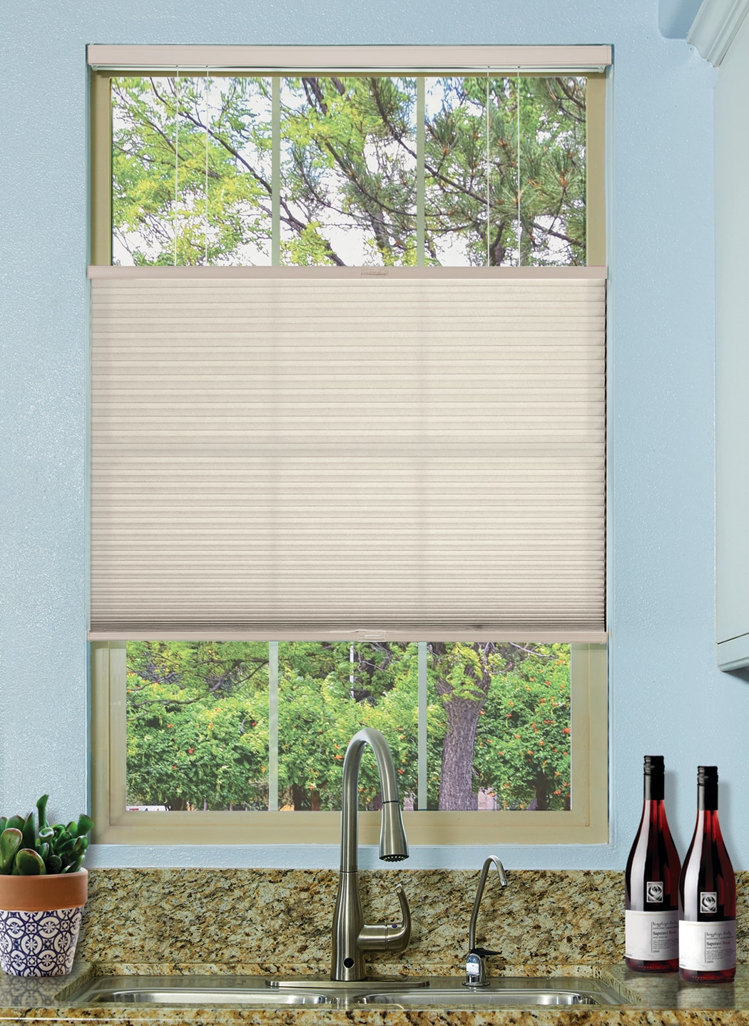 Persilux Solar Roller Shades Light Filtering Window Blinds (28 W x 72 H,  Grey) Flame Retardant, UV Protection Sheer Blinds for Windows Shades for Windows  Indoor, Home, Easy to Install 