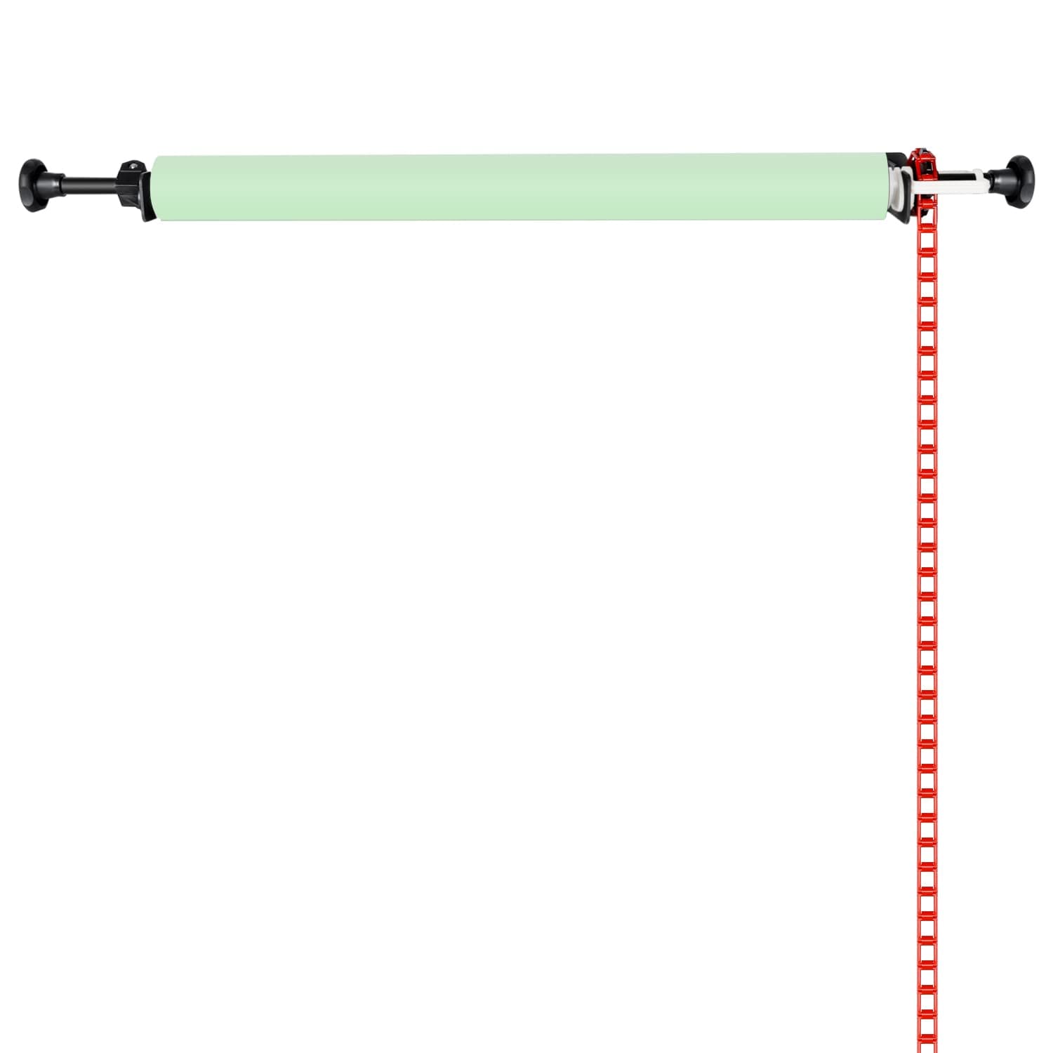 NEEWER Single Roller Wall Mounting Manual Background Support System with 2 Single Hooks 2 Expand Bars 1 Chain 22 lb Load Capacity for Paper Backdrops