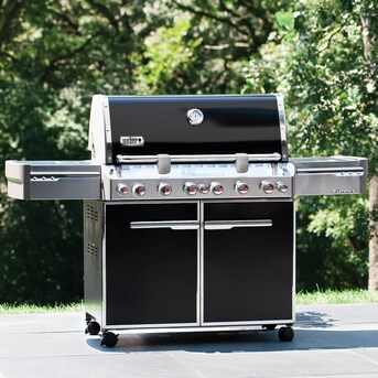 Weber Summit E-670 Black 6-Burner Natural Gas Infrared Gas Grill with Side Burner with Integrated Smoker Box in Gas Grills department at Lowes.com