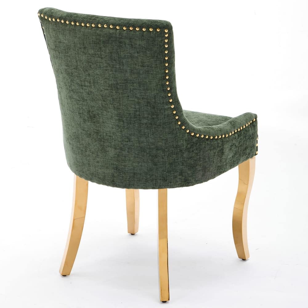 Maison Boucle BELA-CH-GOLD-GREEN Dining-Chairs - View #5