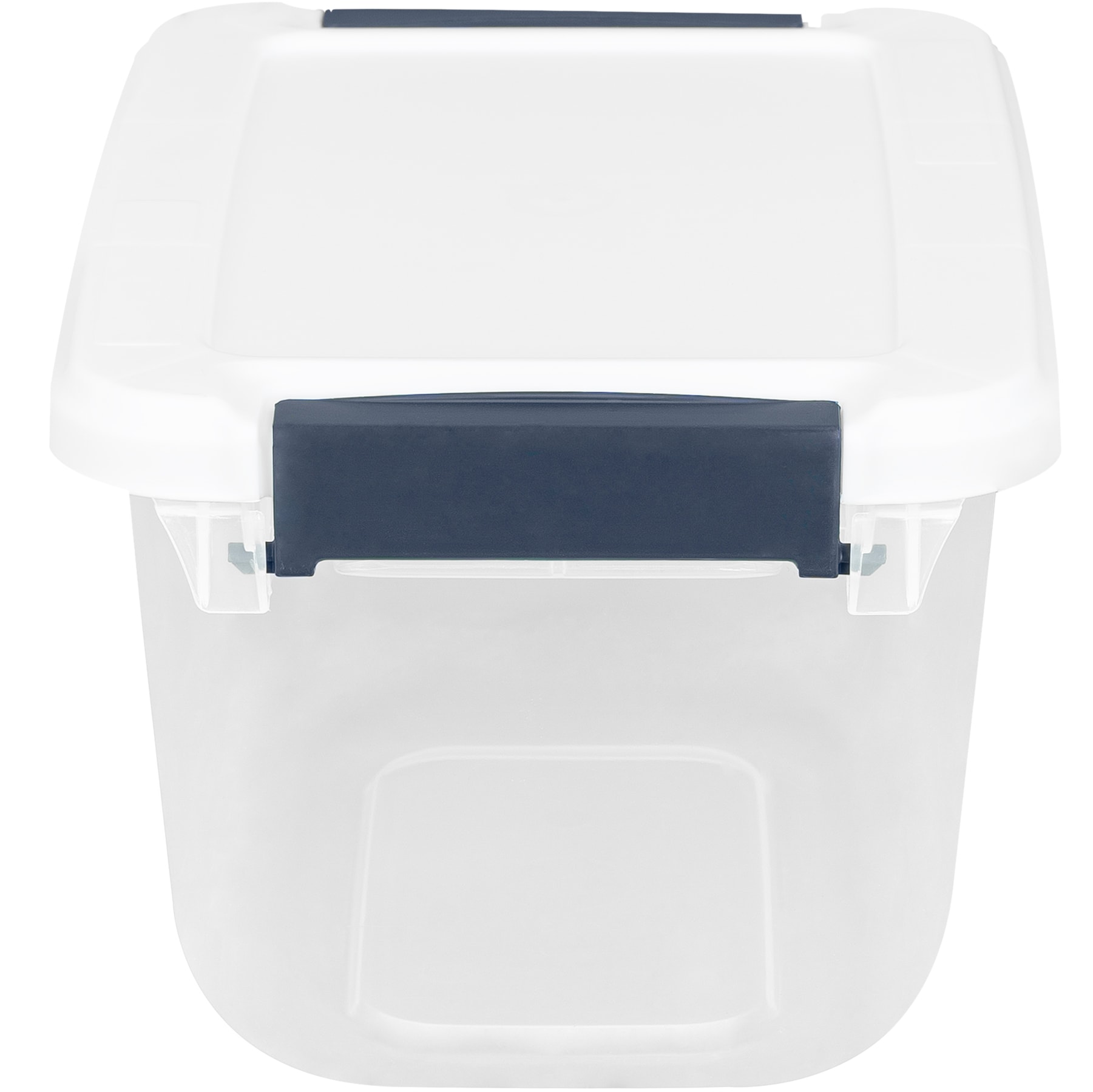 Project Source Medium 3.25-Gallons (13-Quart) Clear Tote with Standard Snap  Lid in the Plastic Storage Containers department at