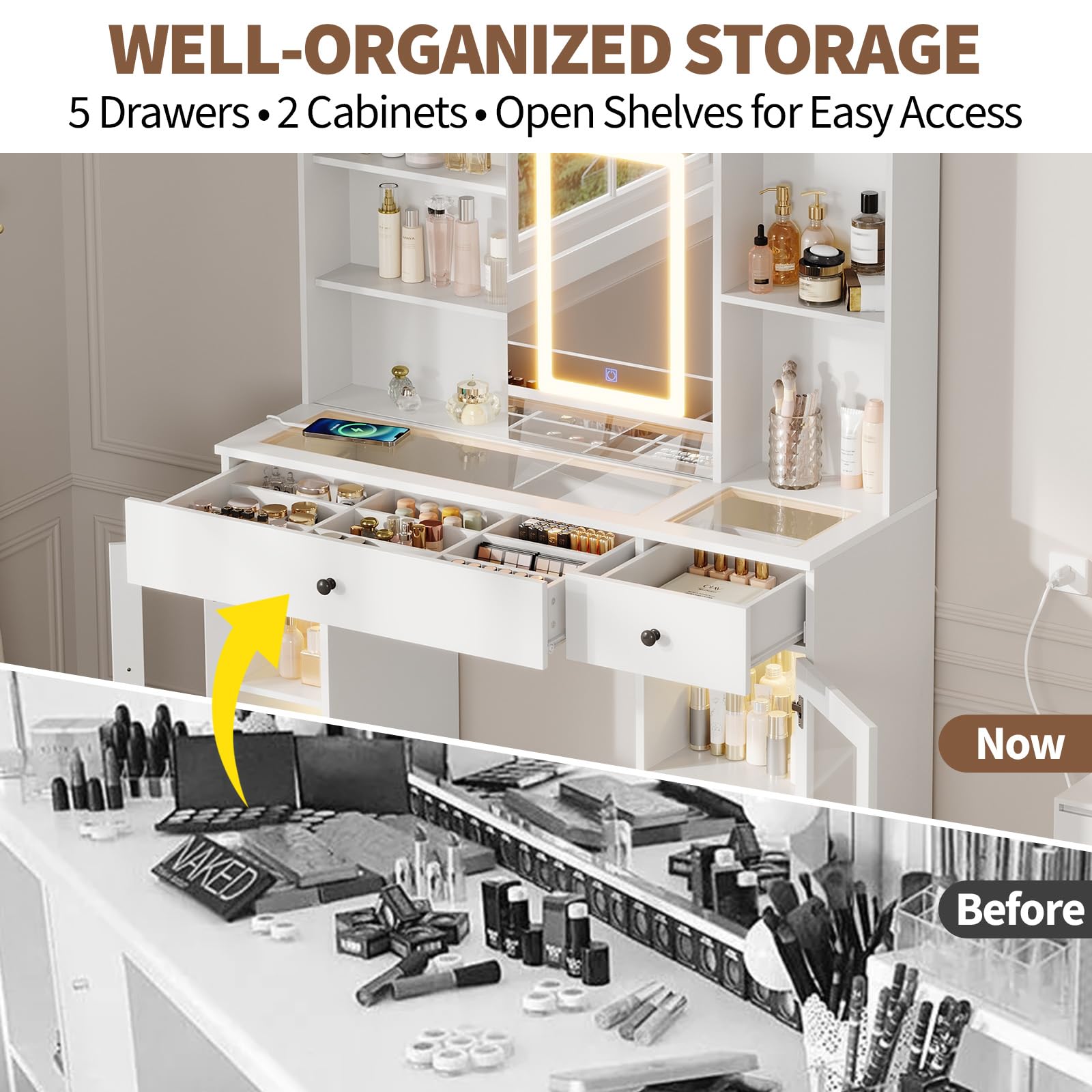 Garvee ZLL-PHK-35URXNE8 Bedroom-Vanities - View #4