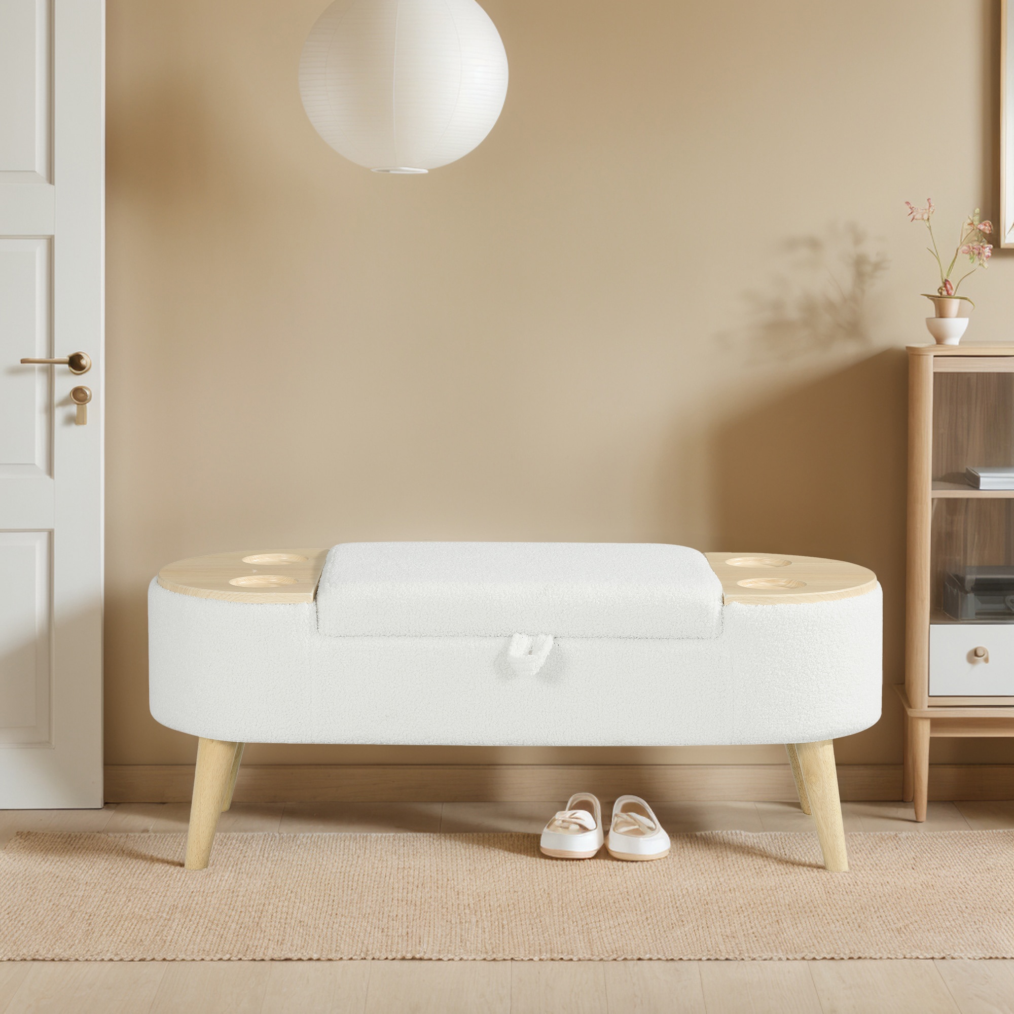 Hrinhom HC-W4105-OFF WHITE bench - View #4