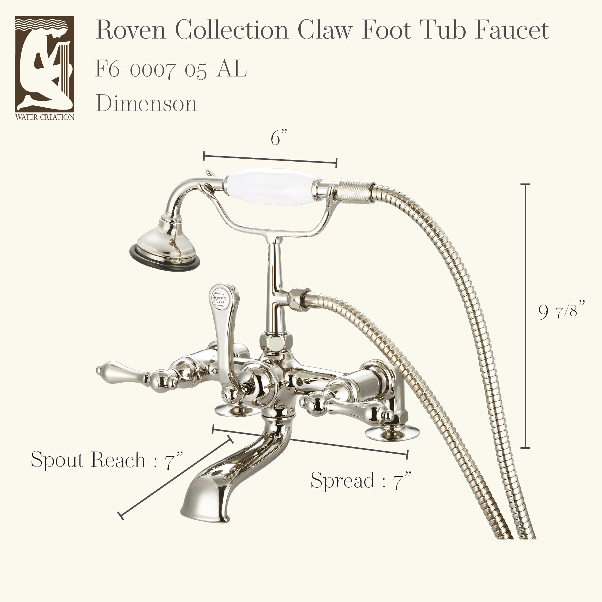 Water Creation F6-0007-05-AL Roman-Tub-Faucets - View #3