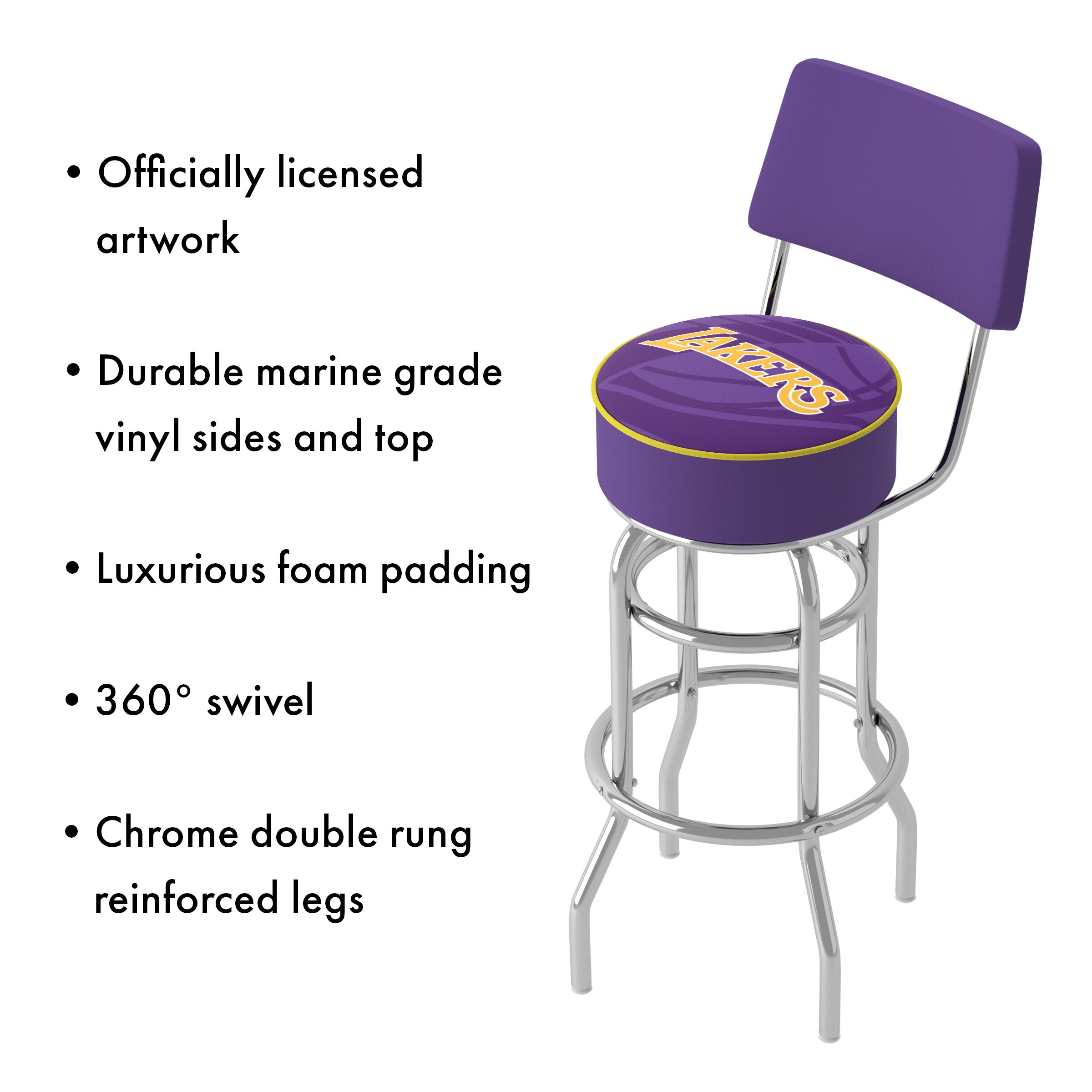 Trademark Gameroom NBA1100-LAL2-TWN stools - View #3
