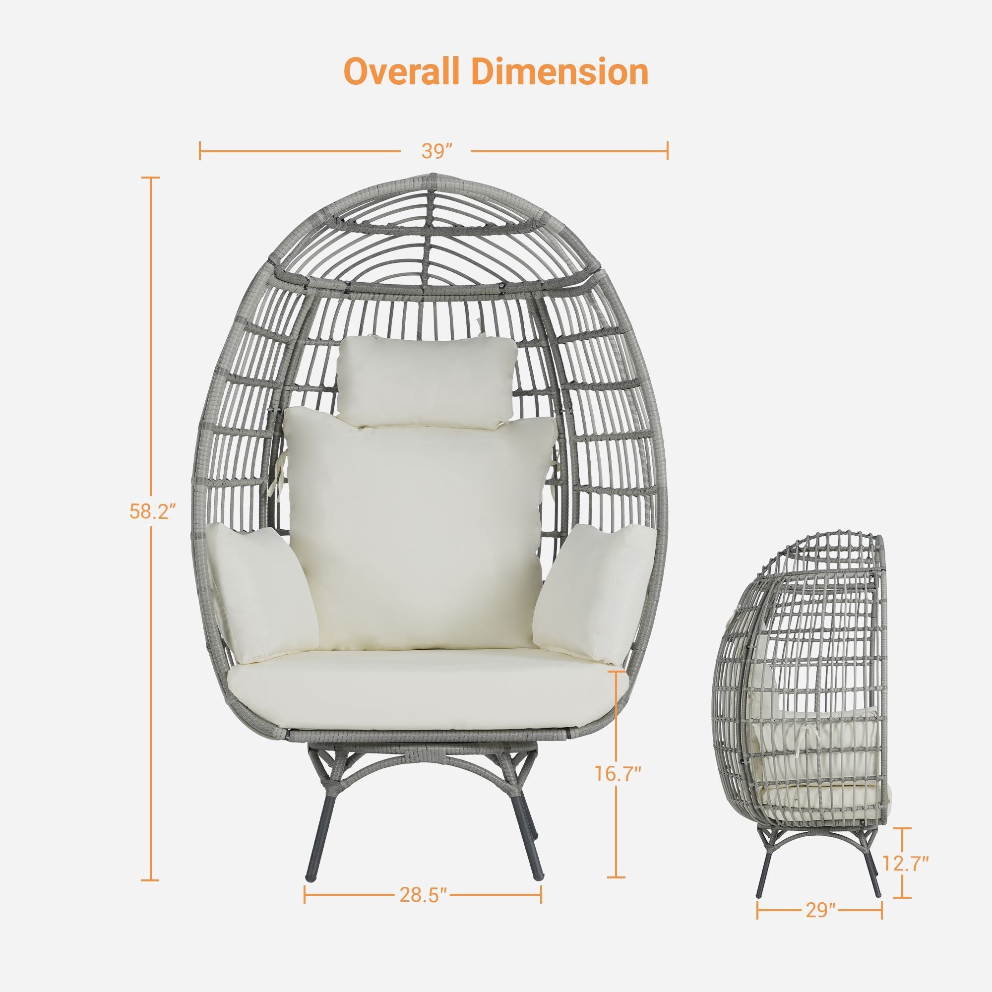 SANSTAR L-RJDC61BE Patio-Chairs - View #2