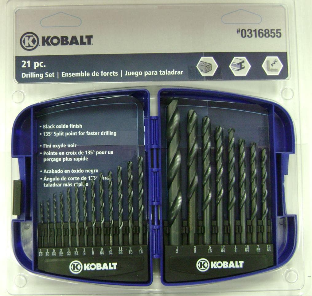 Lowes kobalt drill bits hot sale