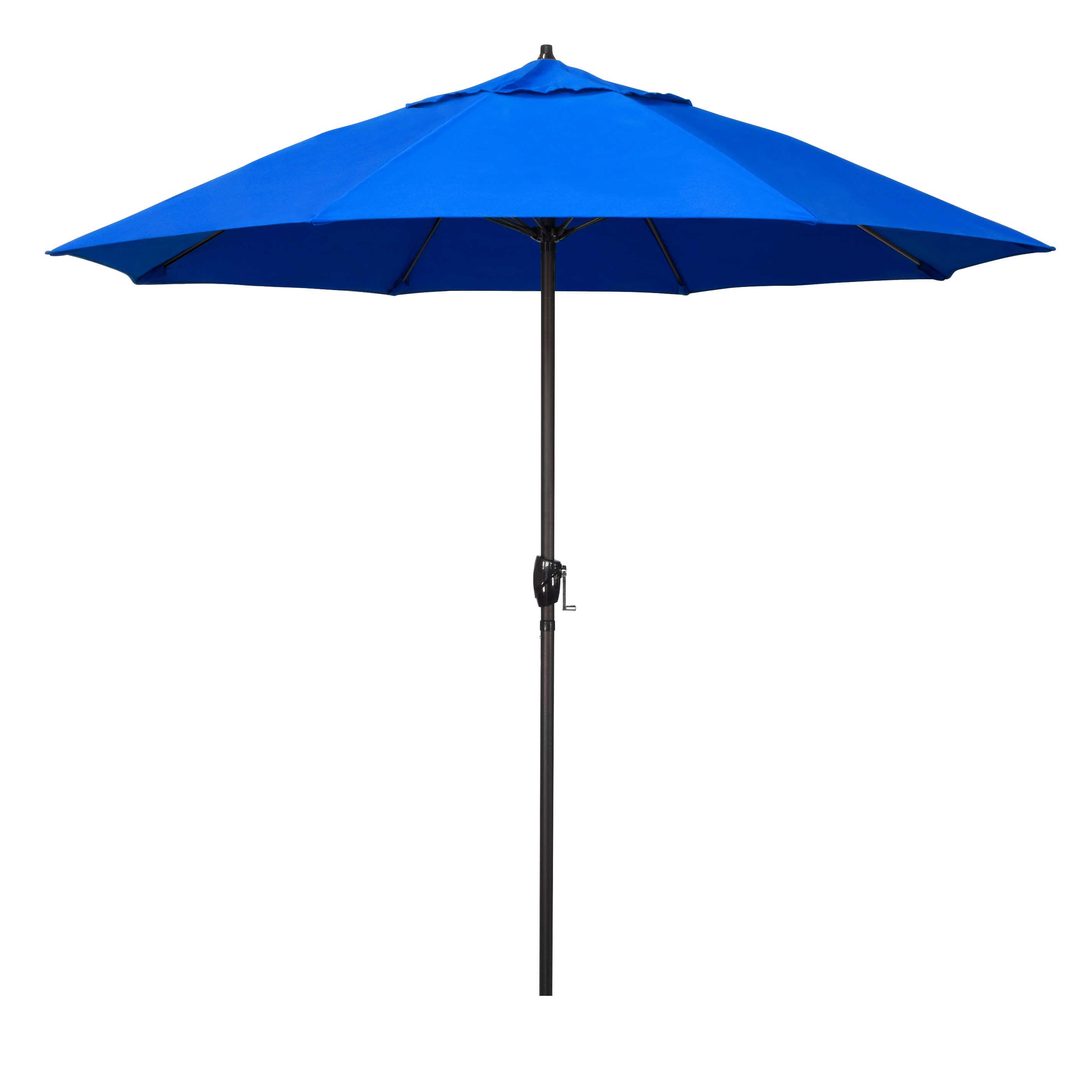 California Umbrella ATAF908117-5401 9-ft Aluminum Blue Market Patio Umbrella