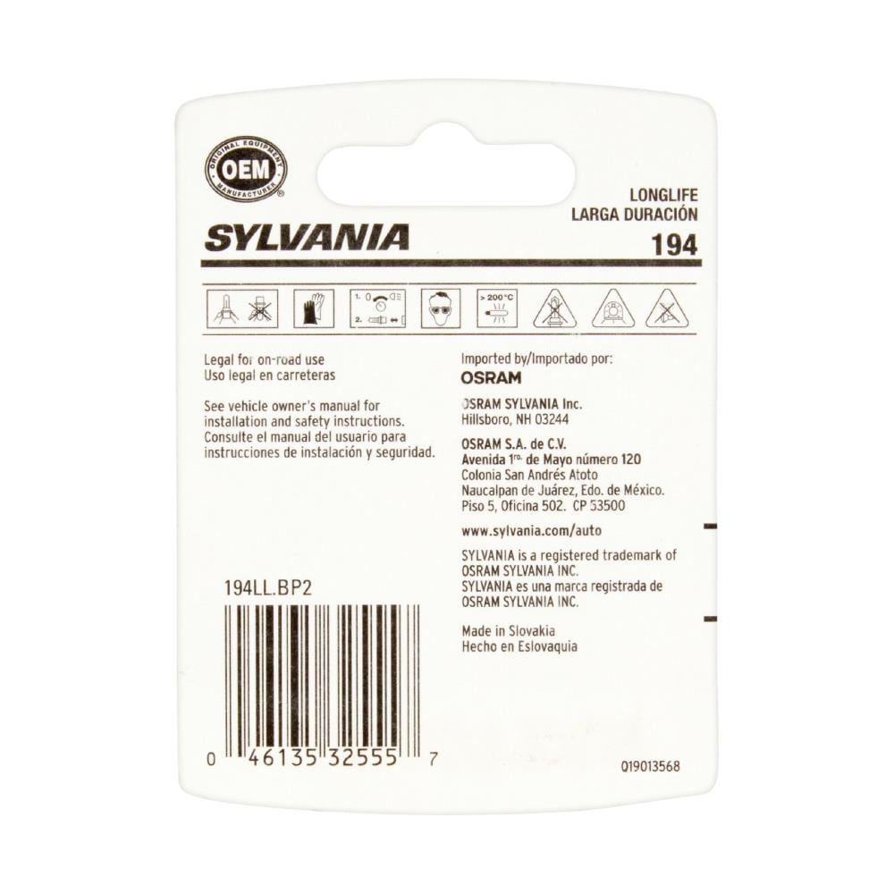 SYLVANIA 194 LONGLIFE Headlight-Bulbs - View #2