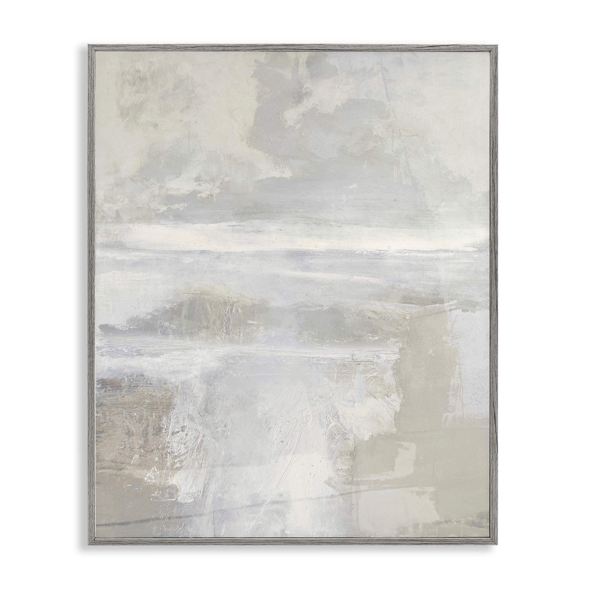 Stupell Industries BS-539-GFF-16X20 Muted Beige and Grey Gray Framed Giclee Art By Rachel Springer 16 x 20