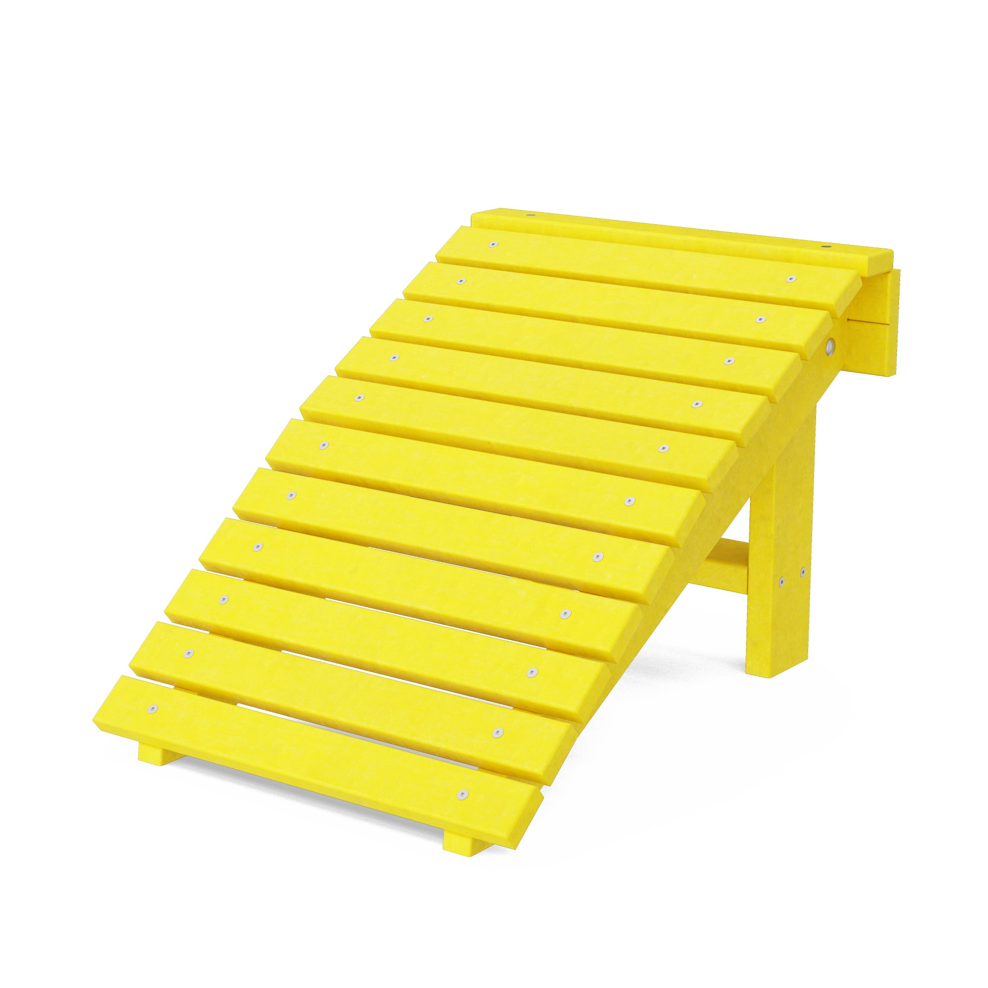Wildridge LCC-116-LY Heritage Folding Lemon Yellow HDPE Foot stool