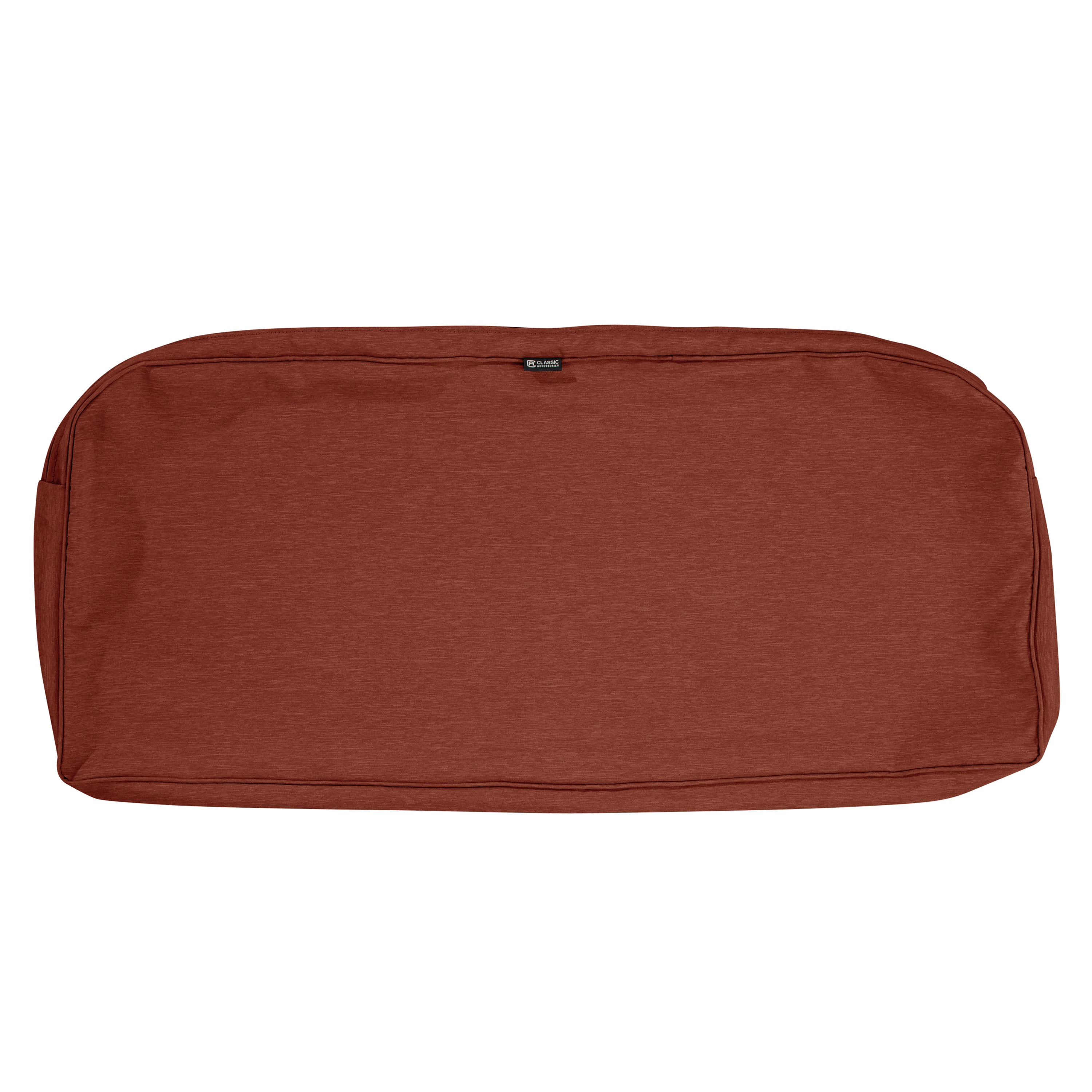 Classic Accessories 60-111-016601-RT Montlake 18-in x 41-in Heather Henna Patio cushion cover
