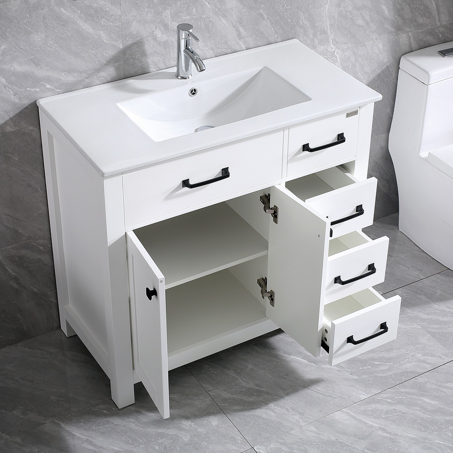 WONLINE USBR4486&USBR4460 Bath-Vanity-Combo - View #4