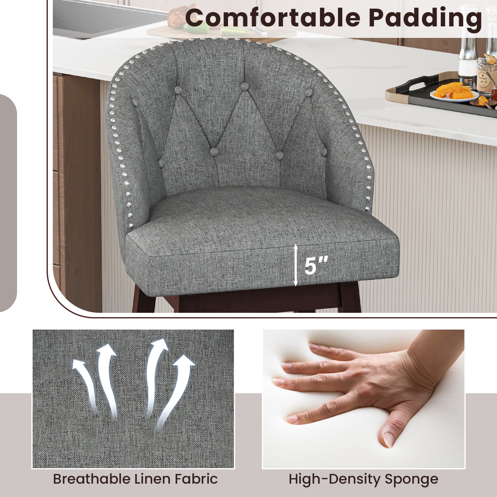 Iseryn ID10541GR stools - View #7