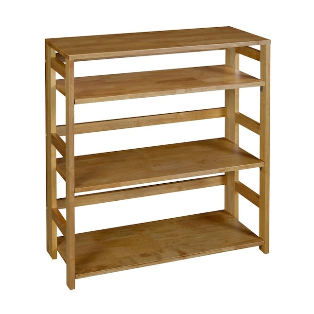 Regency Flip Flop Medium Oak Wood 3, Wood Bookcase 30 Inches High