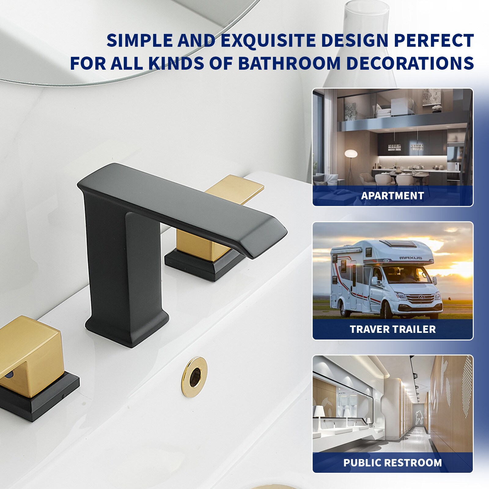 BWE A-916445-GBK Lavatory-Faucets - View #5