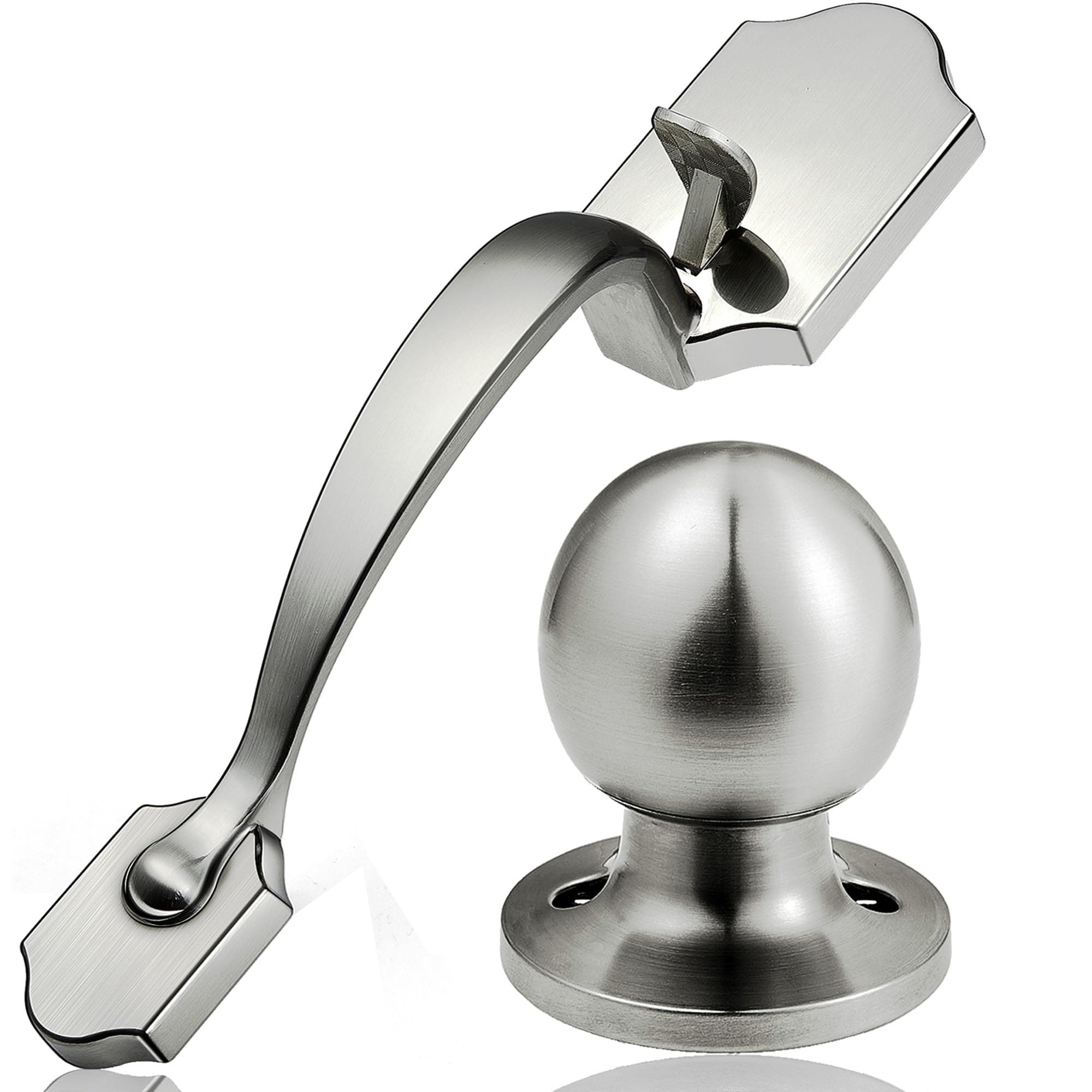 LAIFUCAM  Front Door Handle Heavy Duty Passage Entry Door Lock Reversible Handle Lever Brushed Nickel Plating durable home and garden accessory