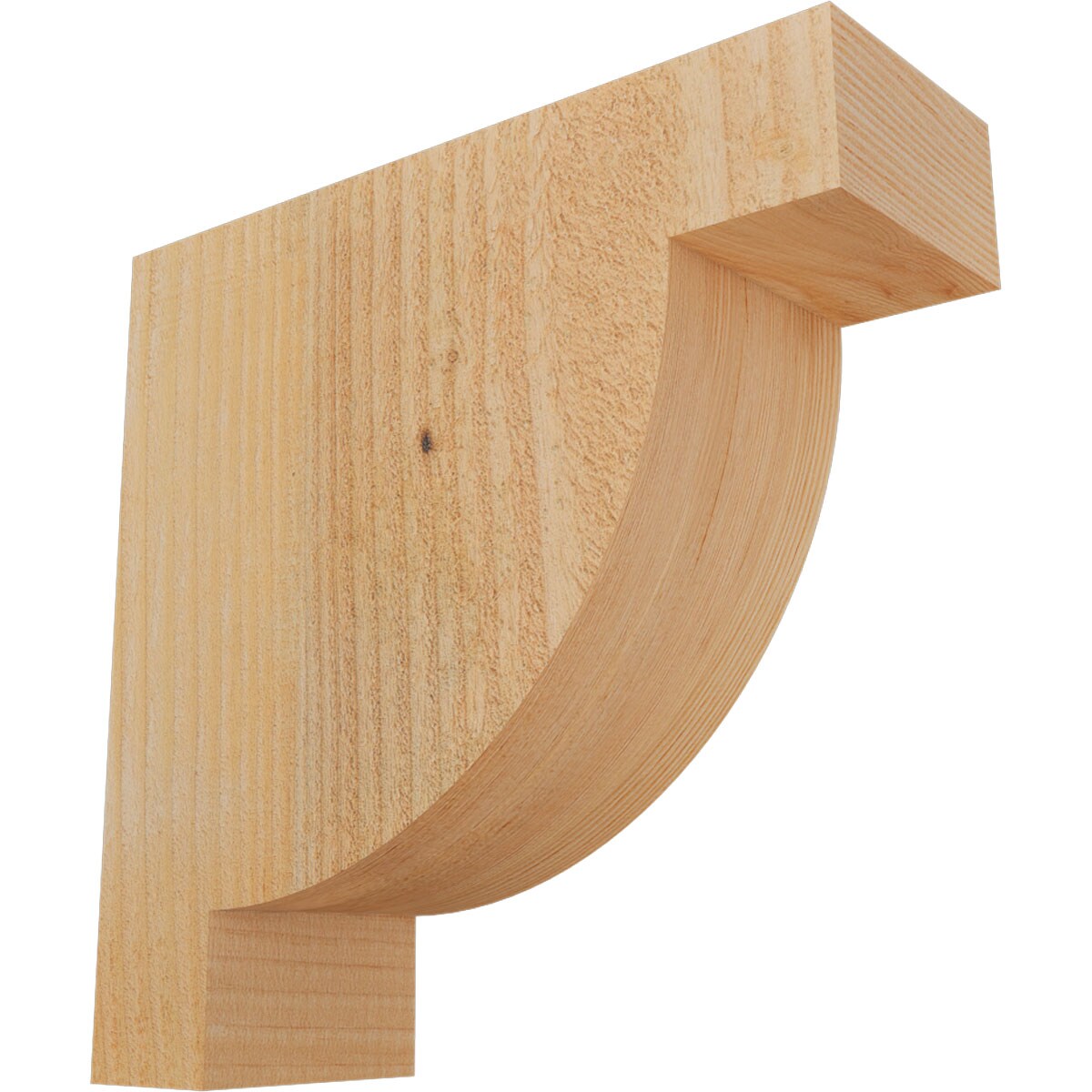 Ekena Millwork COR04X12X12ALP00RDF 4-in x 12-in x 12-in Alpine Unfinished Douglas fir Wood Paintable/Stainable Corbel