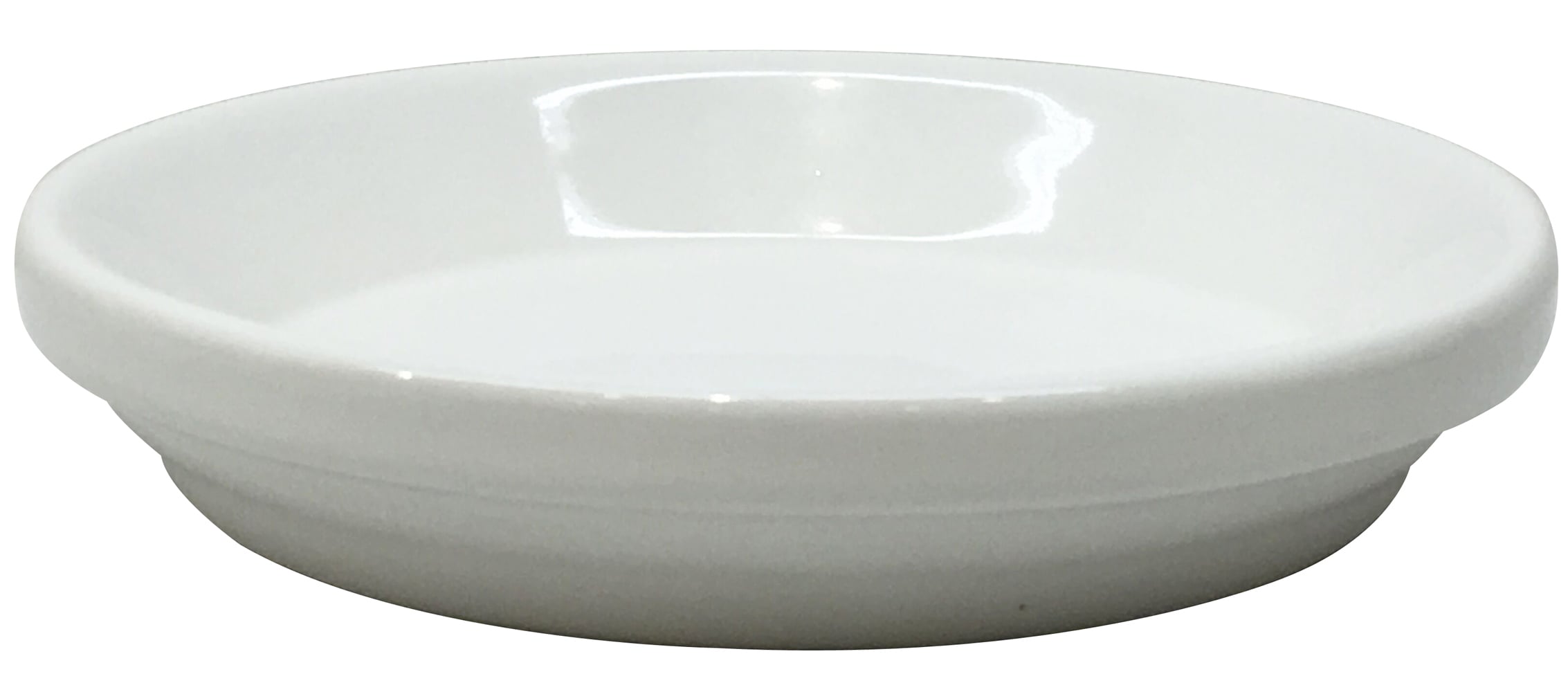 allen + roth CR01043N-06E Round 1.3-in W Small White Ceramic Indoor Planter with Drainage Holes