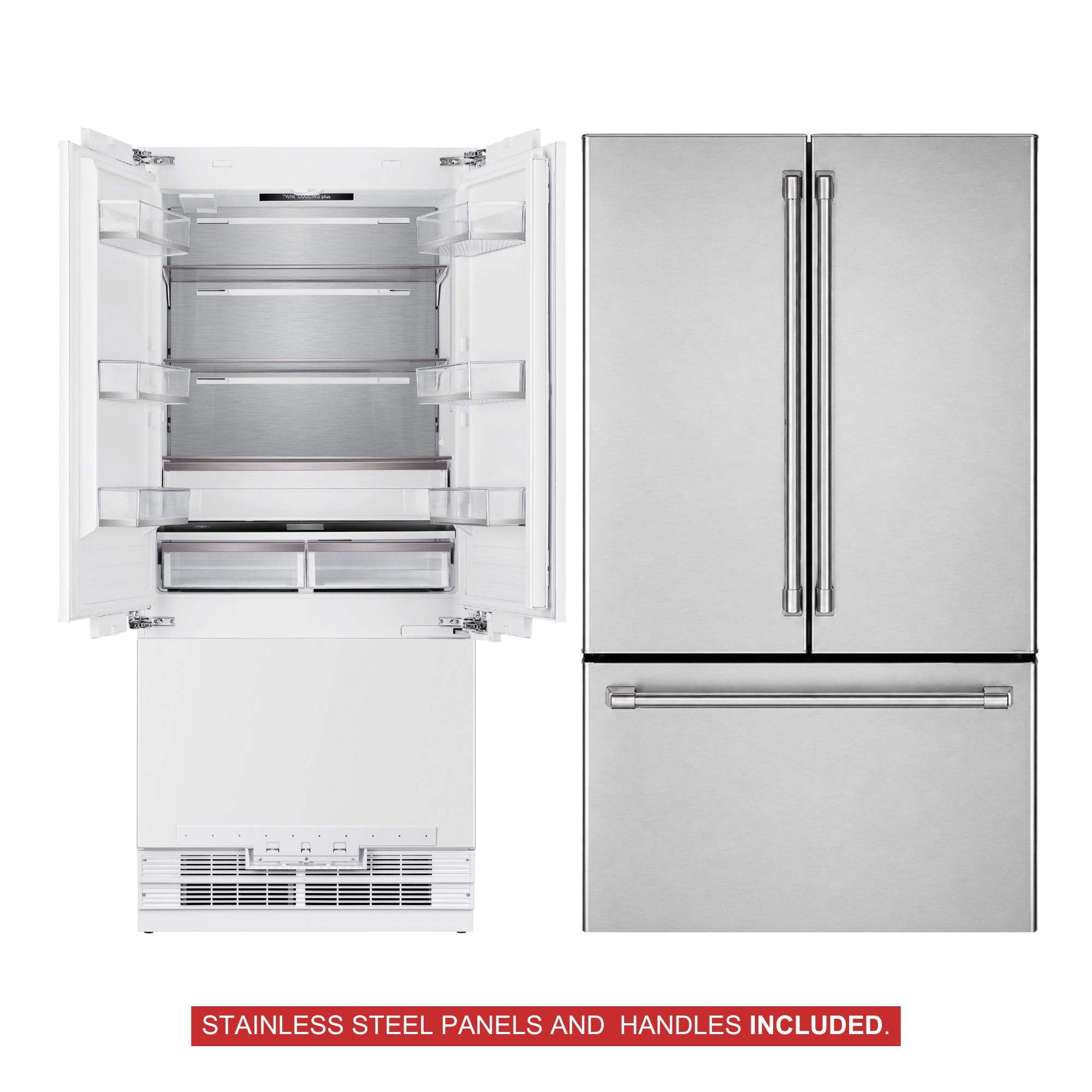 Kucht KR365FD-SS 14.2-cu ft Freezerless Refrigerator ( Stainless Steel )