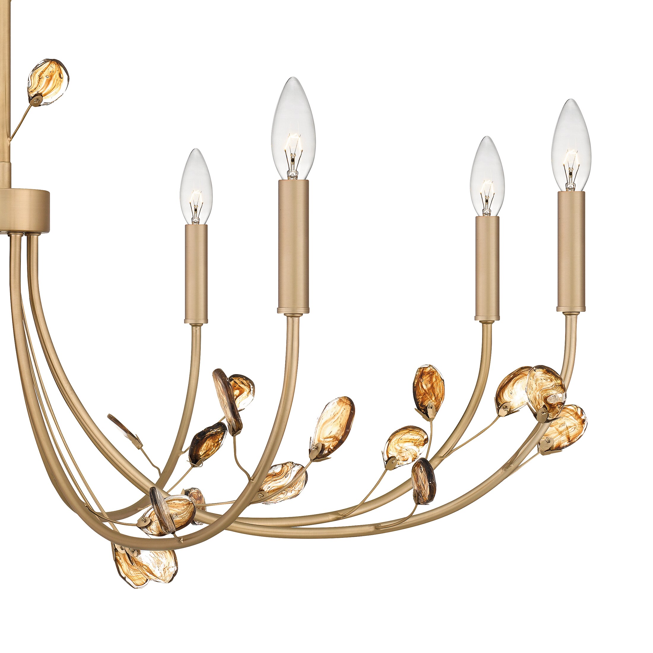 Heiress Bronze Gold 8-Light Candle Style Chandelier