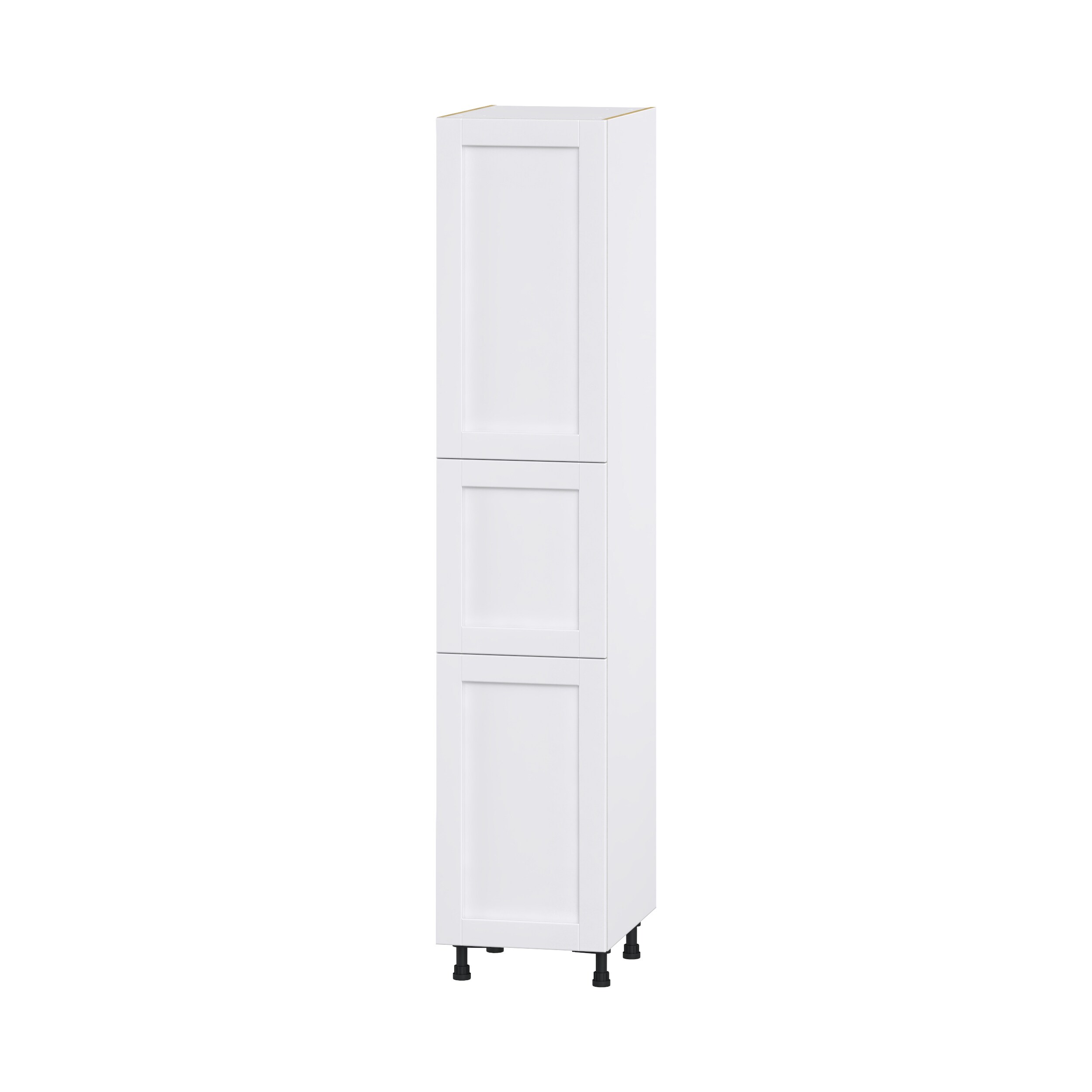 Hugo&Borg DST182489.5(L/R)-RM Rosemont 18-in W x 89.5-in H x 24-in D Glacier White Pantry Fully assembled Cabinet (Flat Panel Shaker)