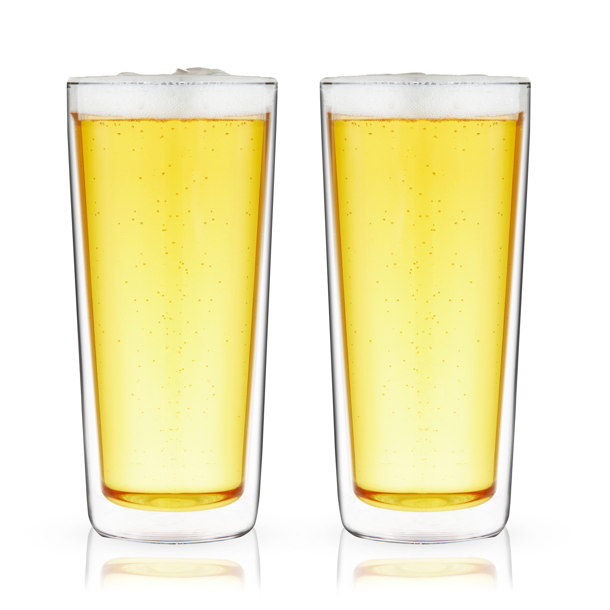TRUE Double Walled Pint Glasses Set of 2