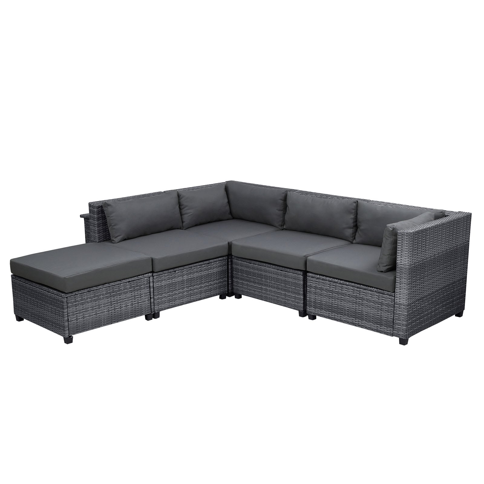 WELLFOR TO-EM-BV48WHBK2 Patio-Conversation-Sets - View #3