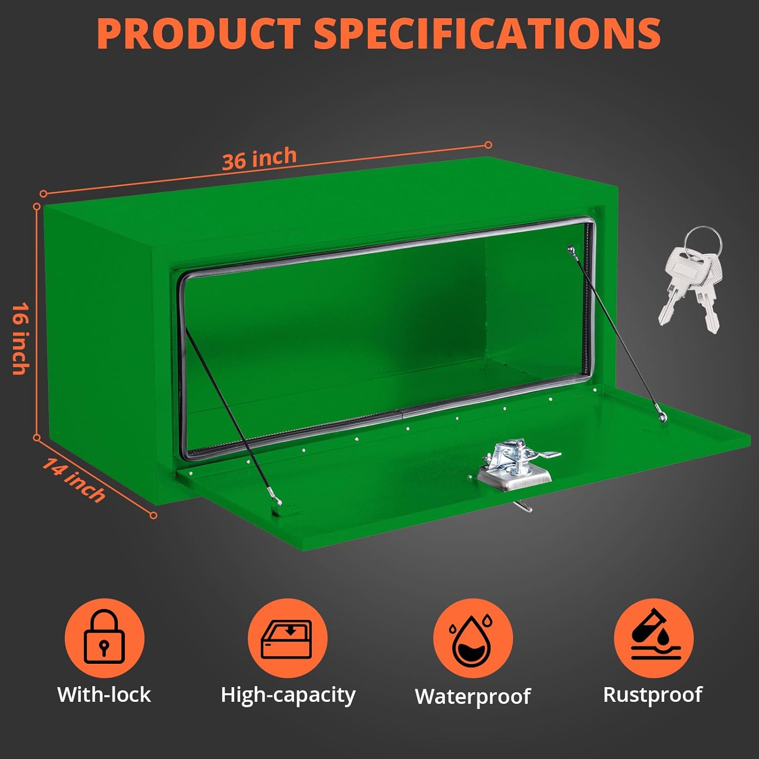 Der Rose GWPAE-33FNRYNO Truck-Tool-Boxes - View #4