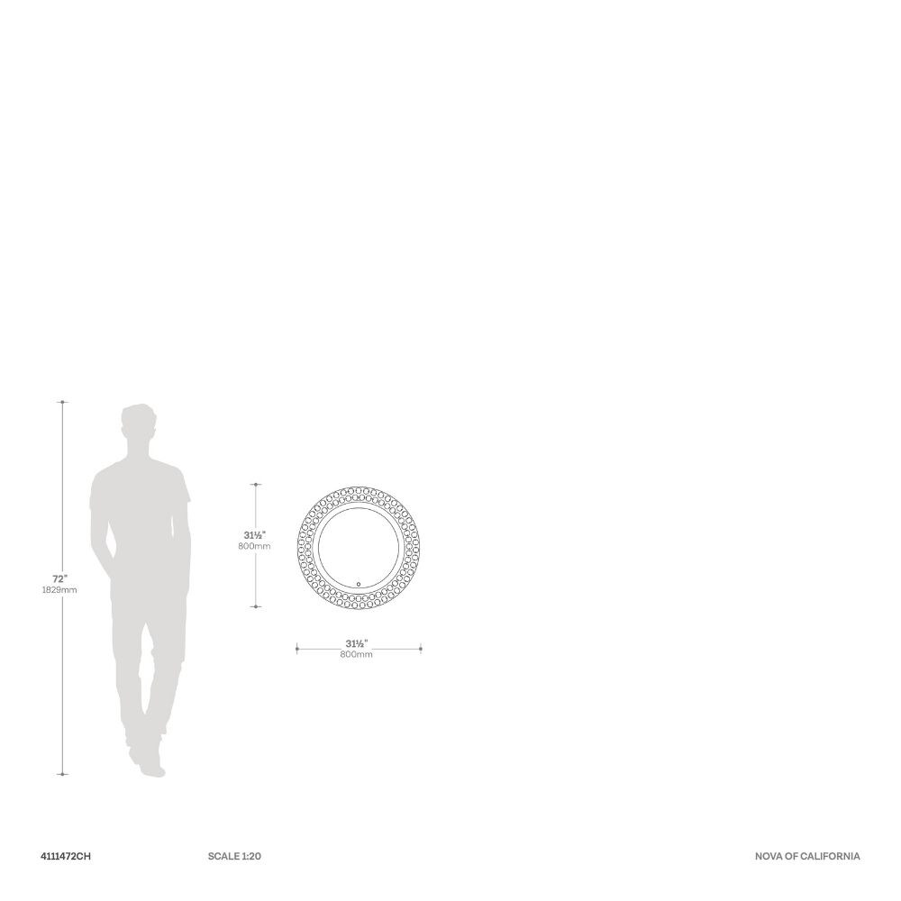 NOVA of California 4111526WH Decor-Mirrors - View #4