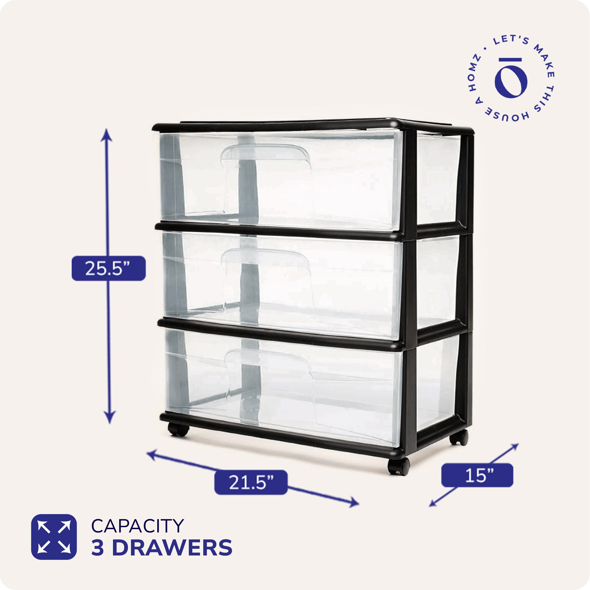 Homz Products 244752 Storage-Drawers - View #4
