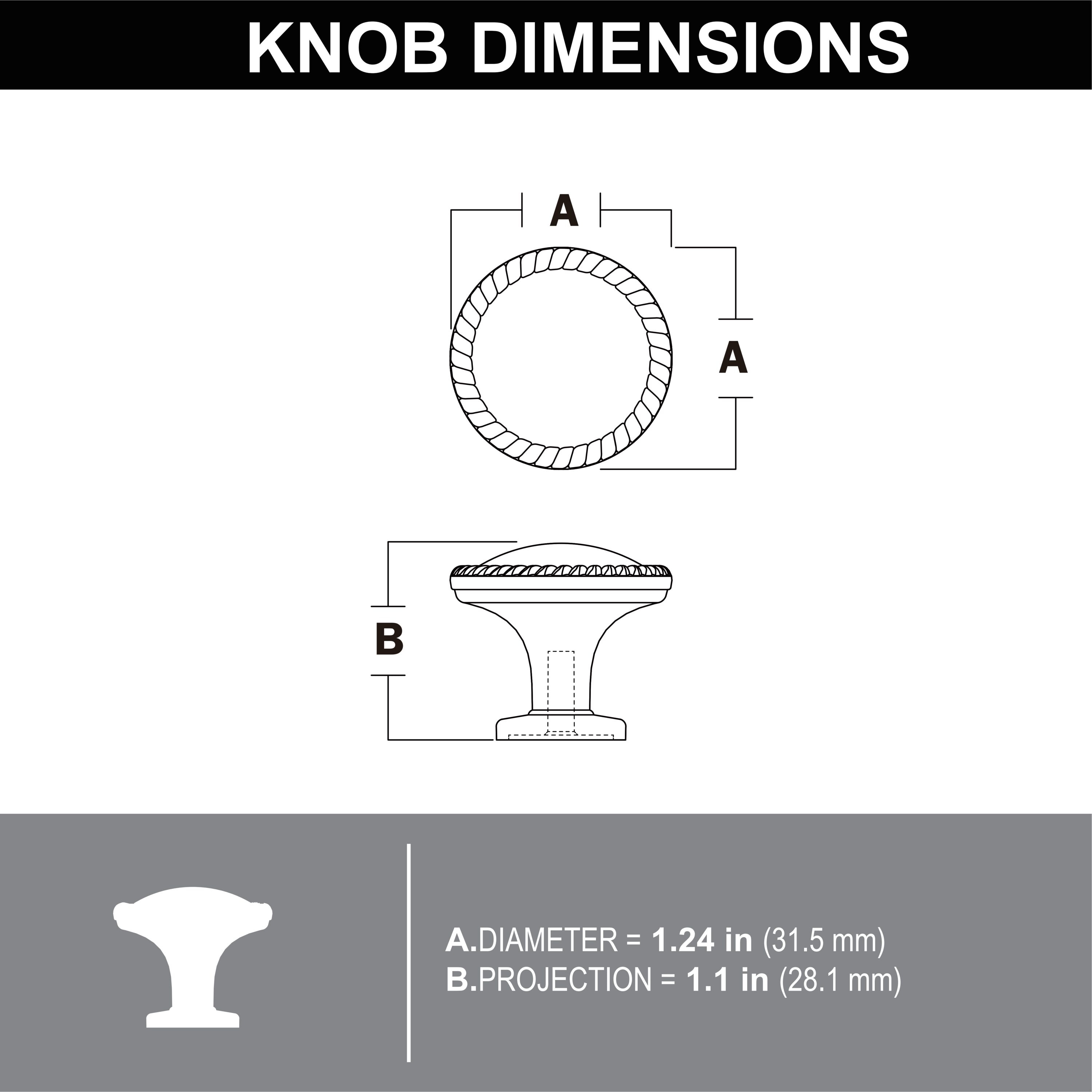 allen + roth DMZ-11239 Cabinet-Knobs - View #5